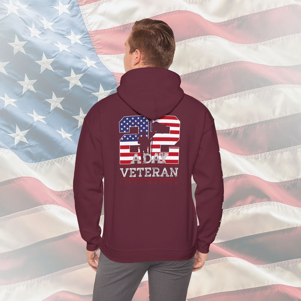 22 A Day Veteran Lives Matter Hoodie