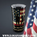 Brothers in Arms — Patriotic Silhouette Tumbler Honoring America’s Finest