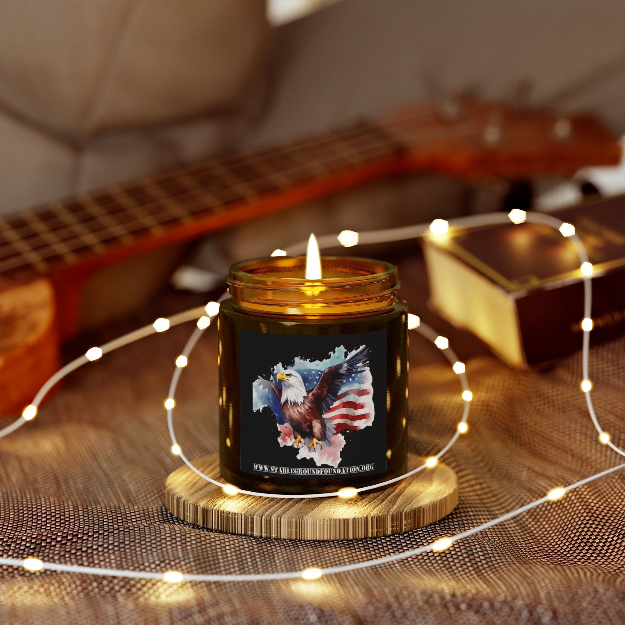 Freedom Flame Candle – Honor, Courage, and the American Spirit