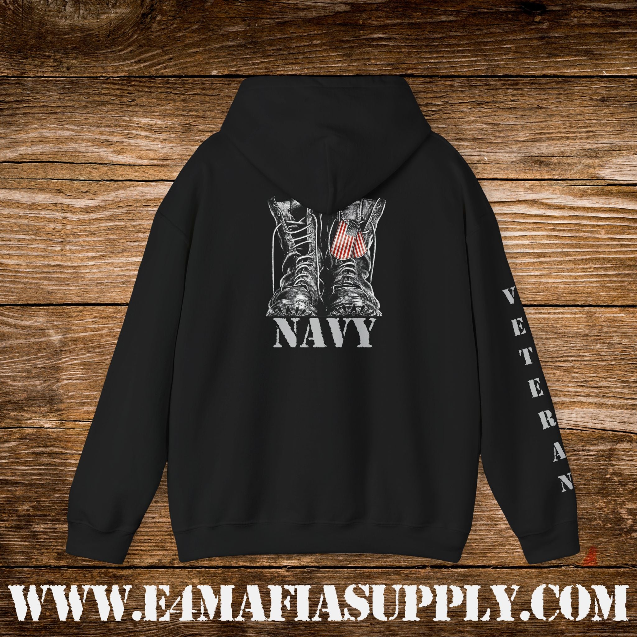 U.S. Navy Combat Boots Veteran Hoodie