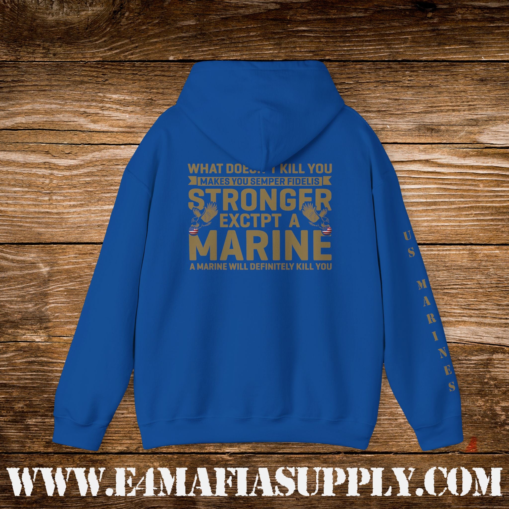Copy of My Time in Uniform Is Over But Being a Veteran Never Ends – US Marines Hoodie