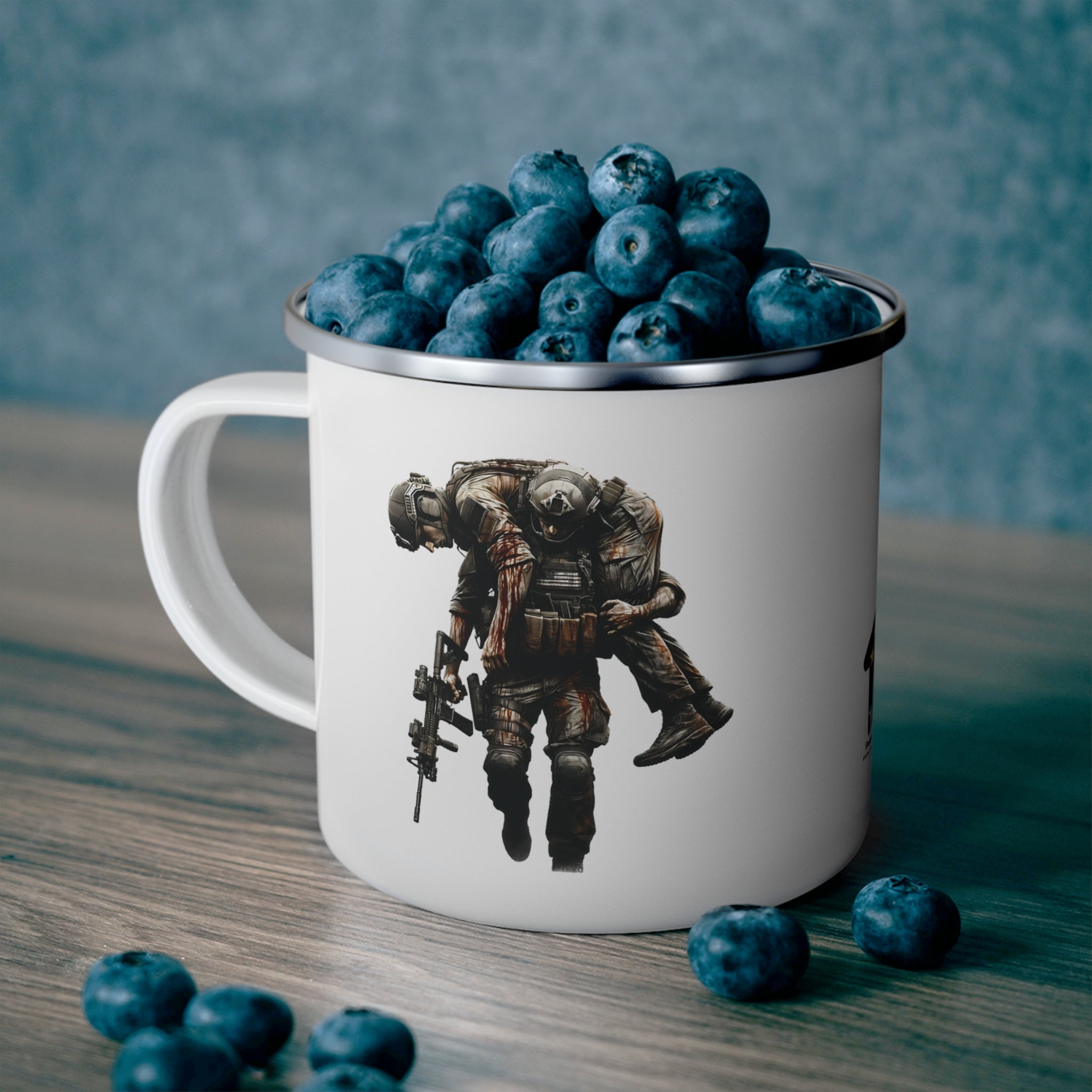 Never Leave a Brother Behind Coffee Cup – Fallen Comrade Tribute Mug
