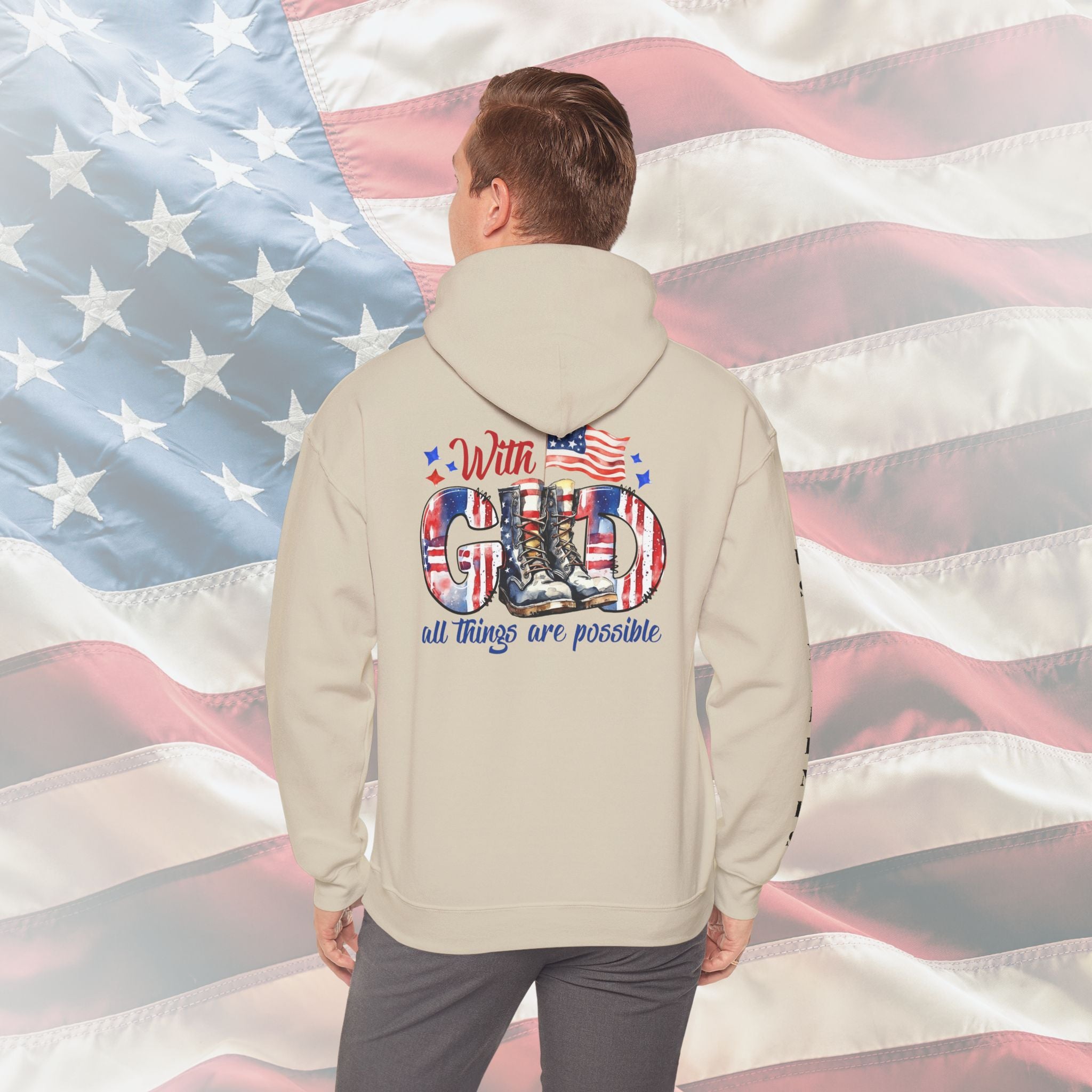 With God All Things Are Possible – US Marines Hoodie
