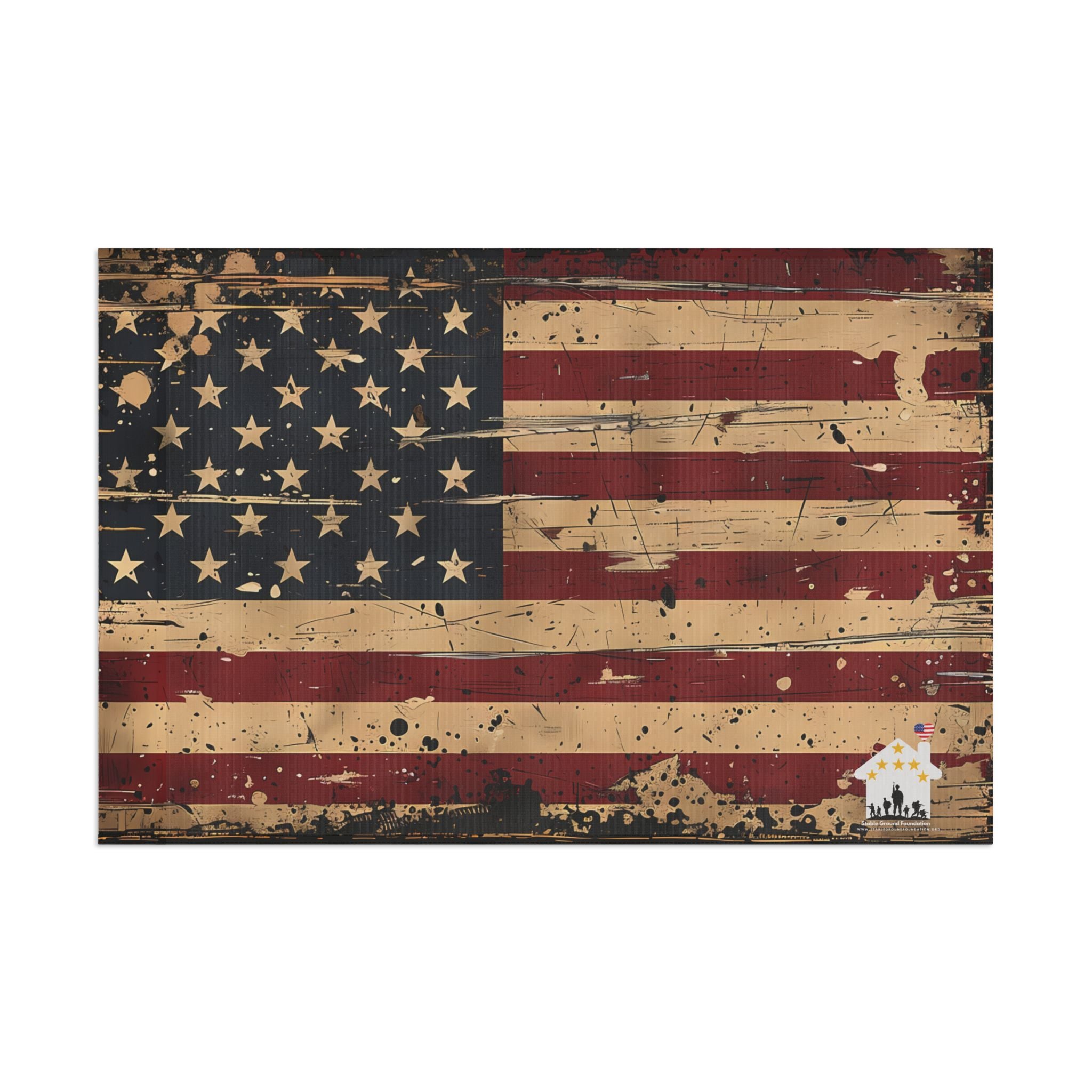 Rustic American Flag — Vintage Patriotic Flag for Proud Americans