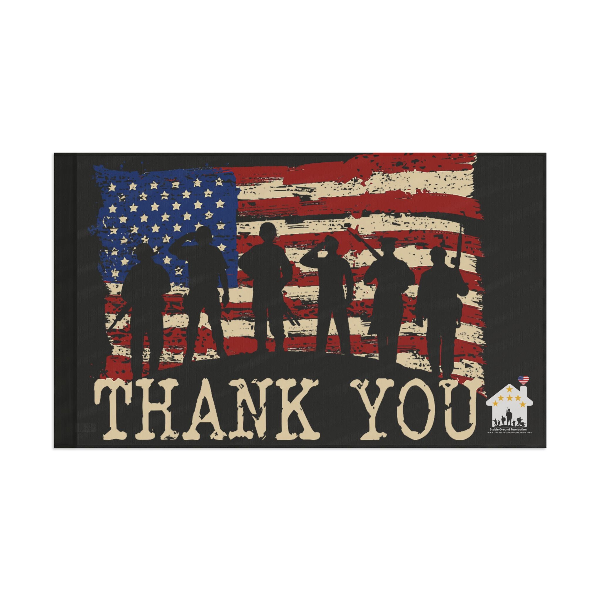 Thank You Veterans — Patriotic American Flag Honoring Our Heroes