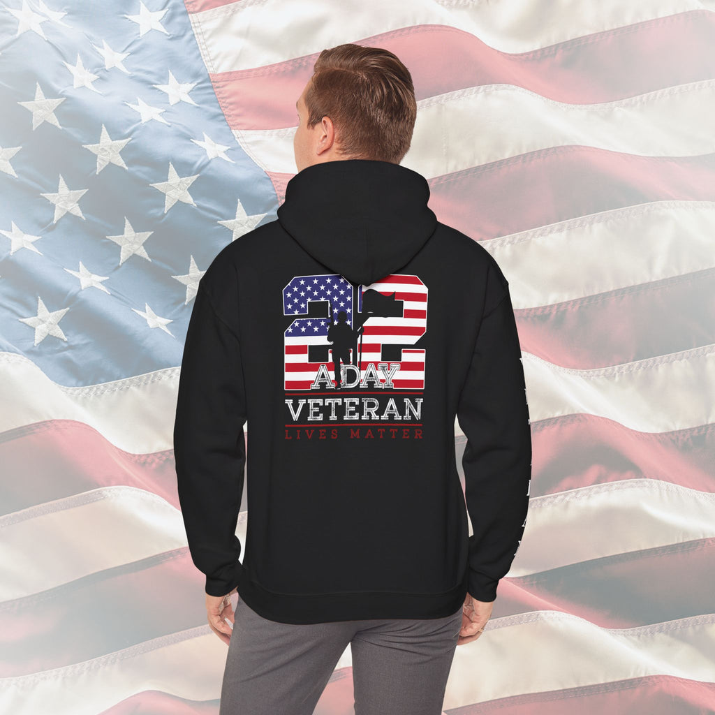 22 A Day Veteran Lives Matter Hoodie