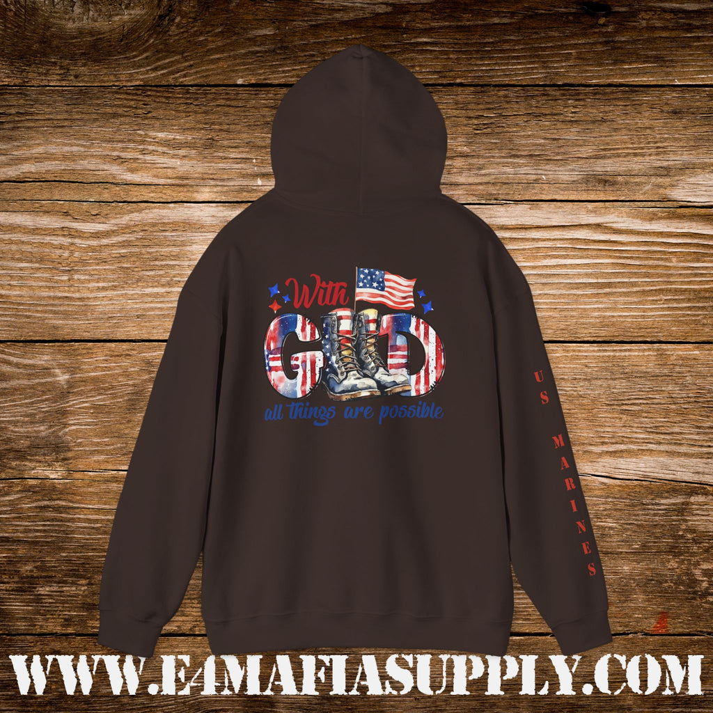 Valour, Service, Patriot, Hero – US Marines Hoodie