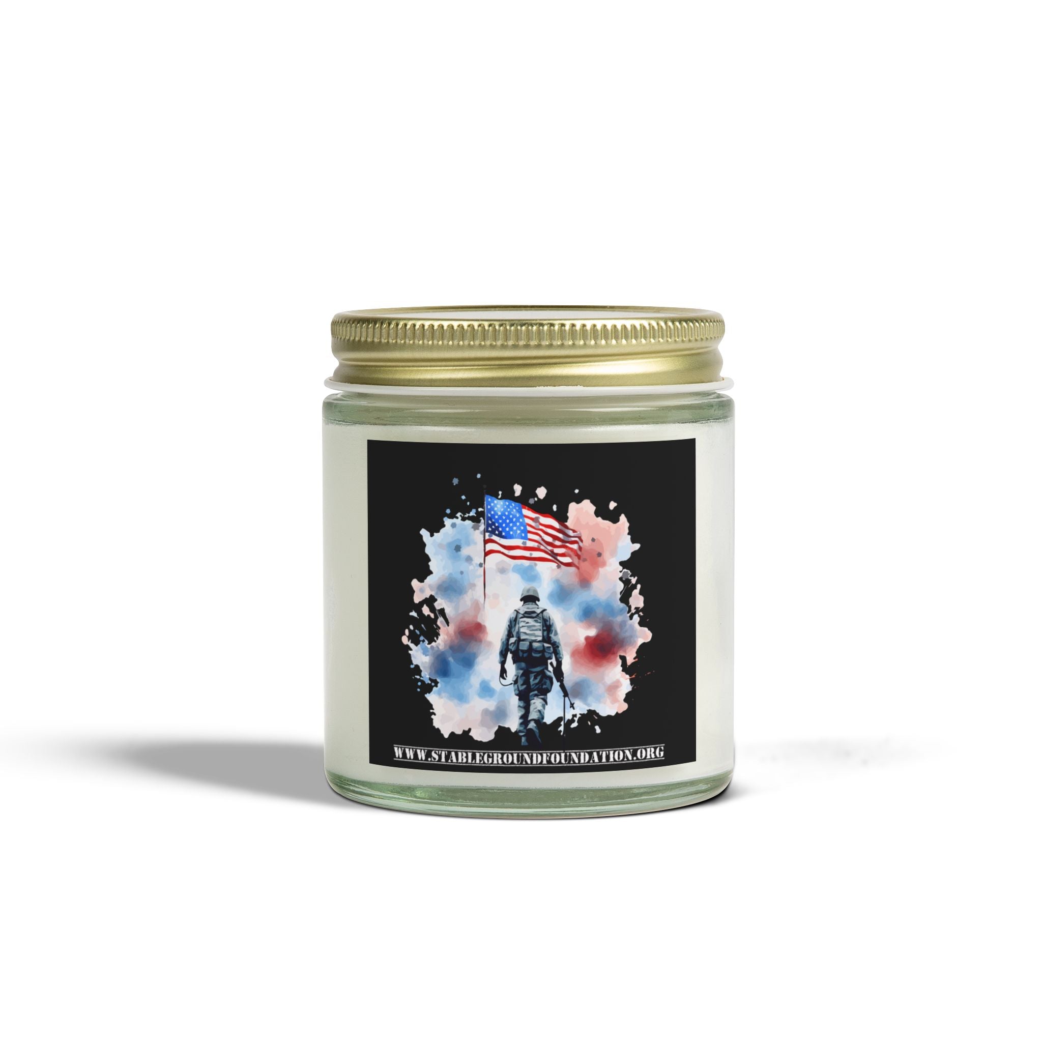 Brothers in Arms Candle – Honoring Our Veterans and American Pride
