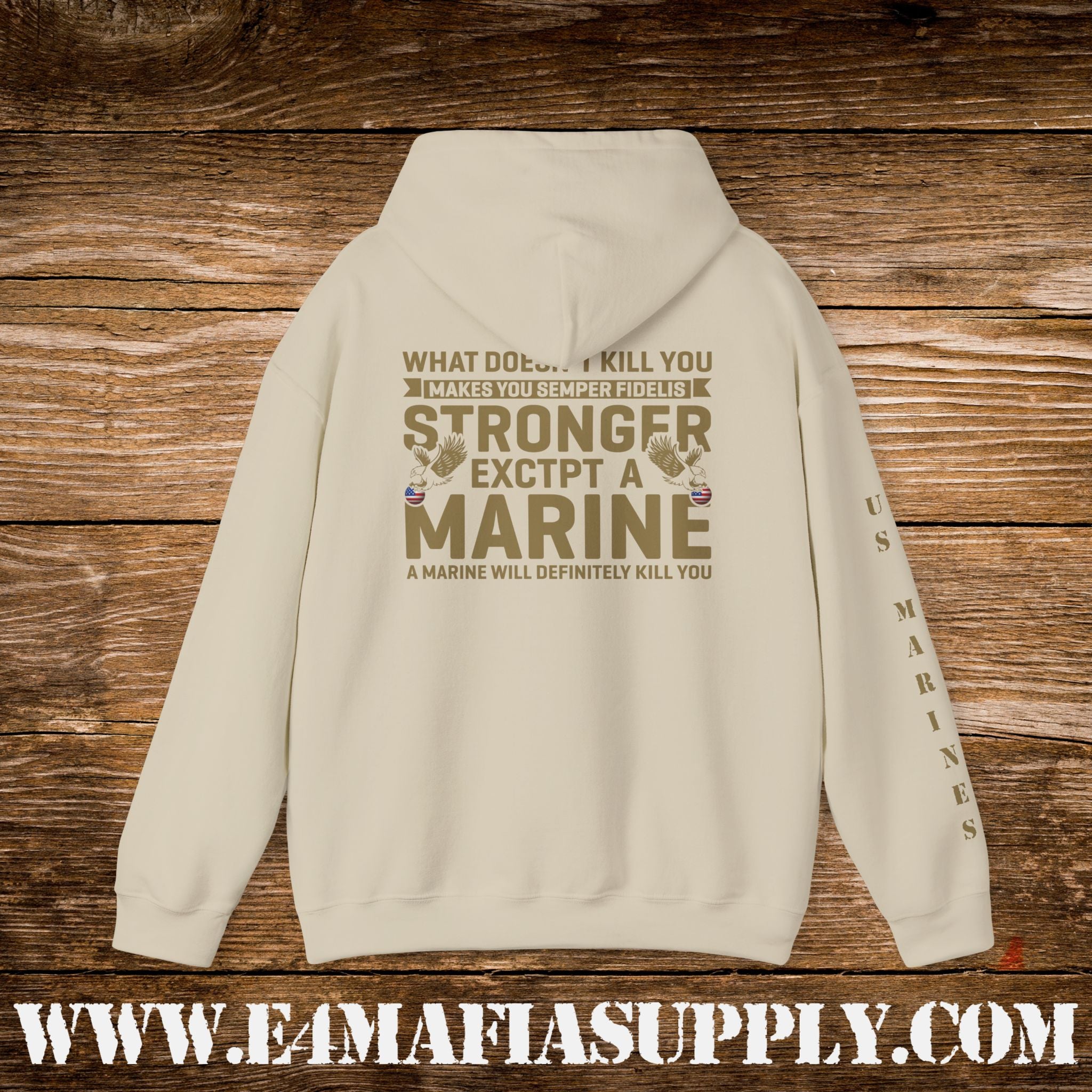 Copy of My Time in Uniform Is Over But Being a Veteran Never Ends – US Marines Hoodie