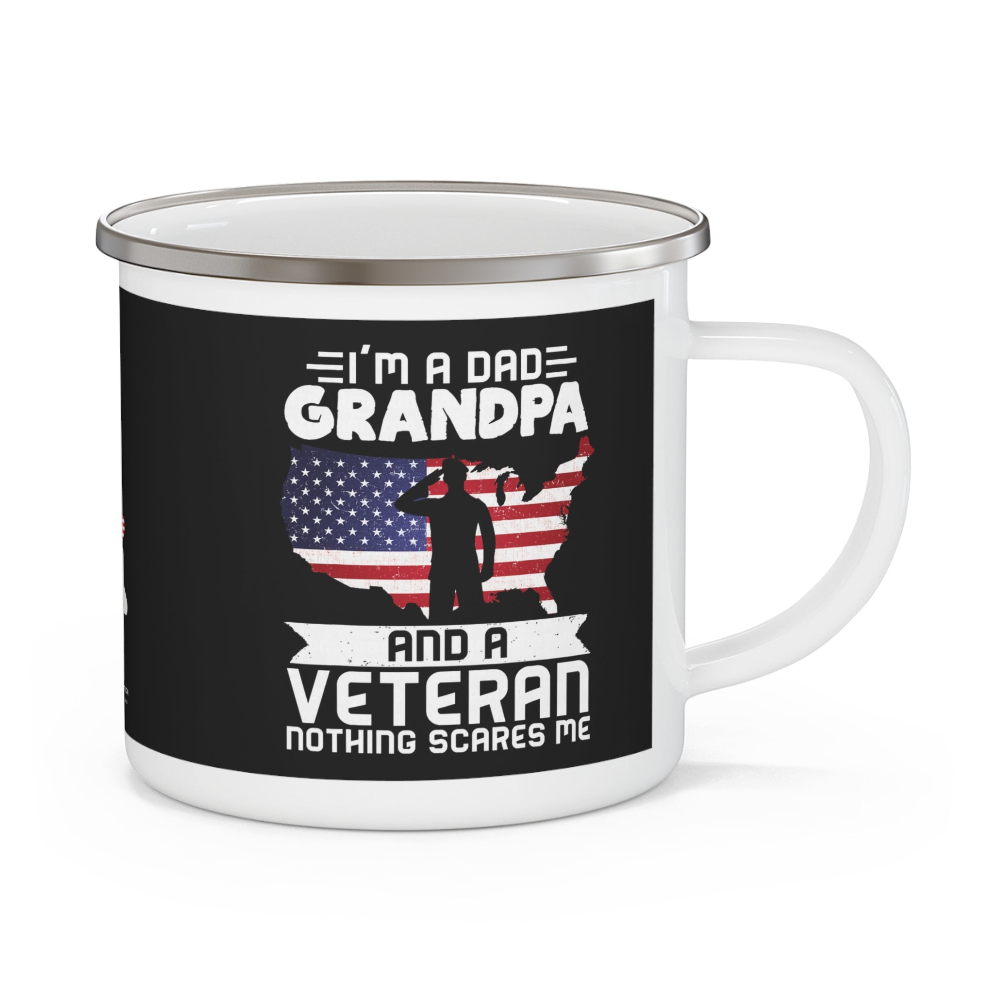 Dad, Grandpa & Veteran Coffee Cup – Patriotic Coffee Cup for Proud Military Families
