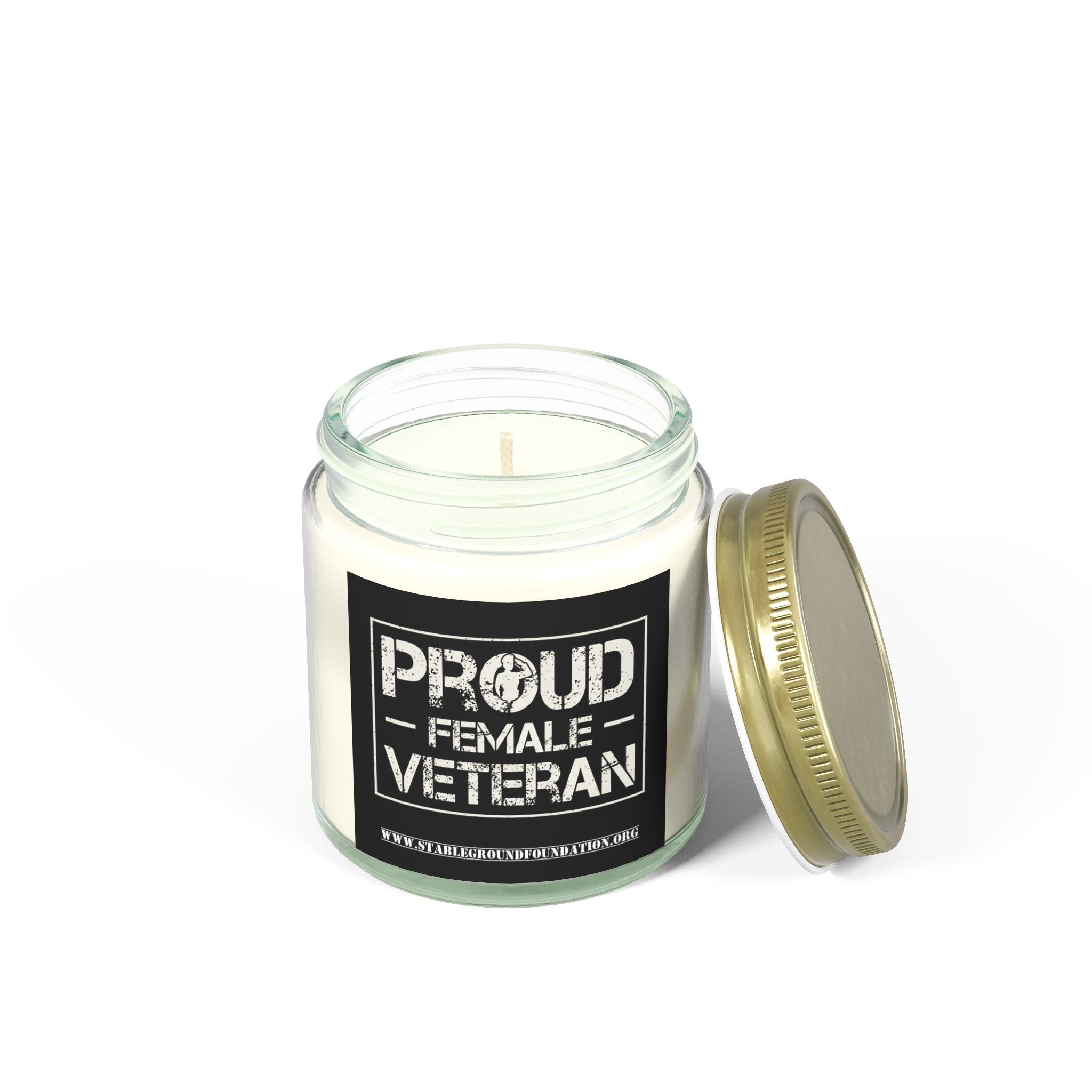 Proud Female Veteran Candle – Bold Military Pride Gift for Women Who Served