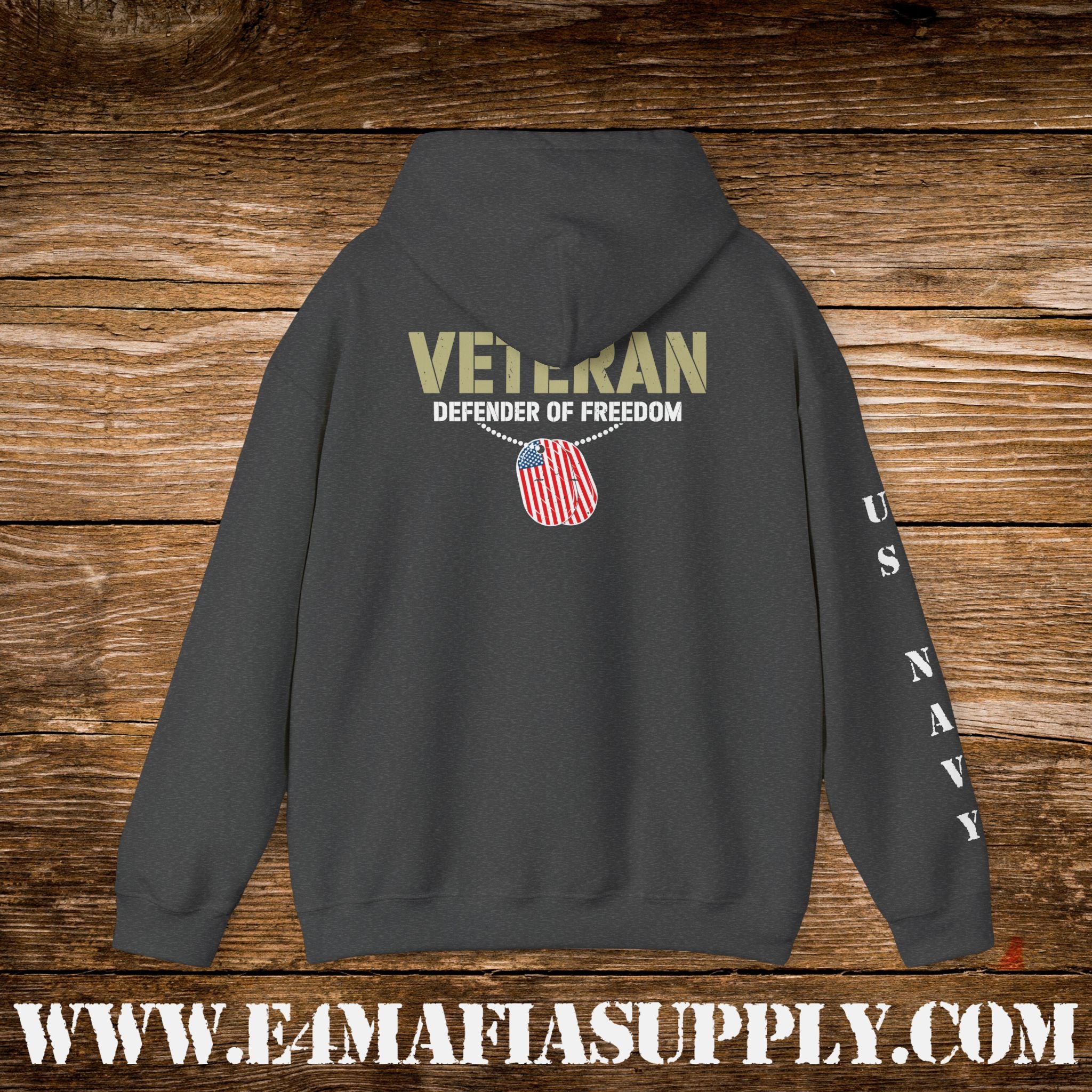 Veteran – Defender of Freedom – US Navy Hoodie