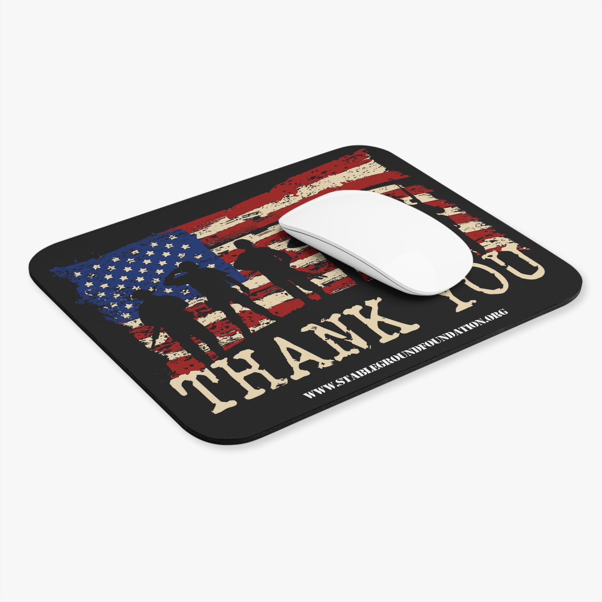 Thank You Veterans – Patriotic Military Appreciation Mouse Pad