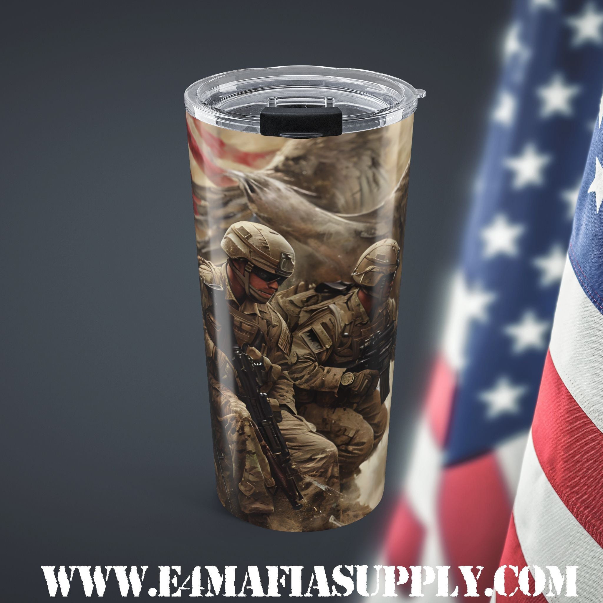 Brothers in Battle — Military Tumbler for Those Who’ve Got Each Other’s Six
