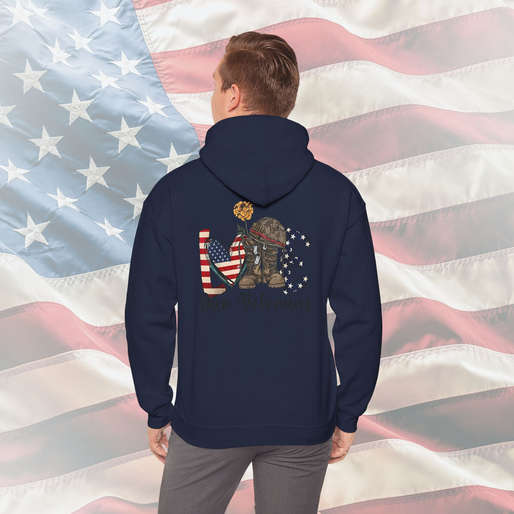 Love Our Veterans US Marines Memorial Hoodie