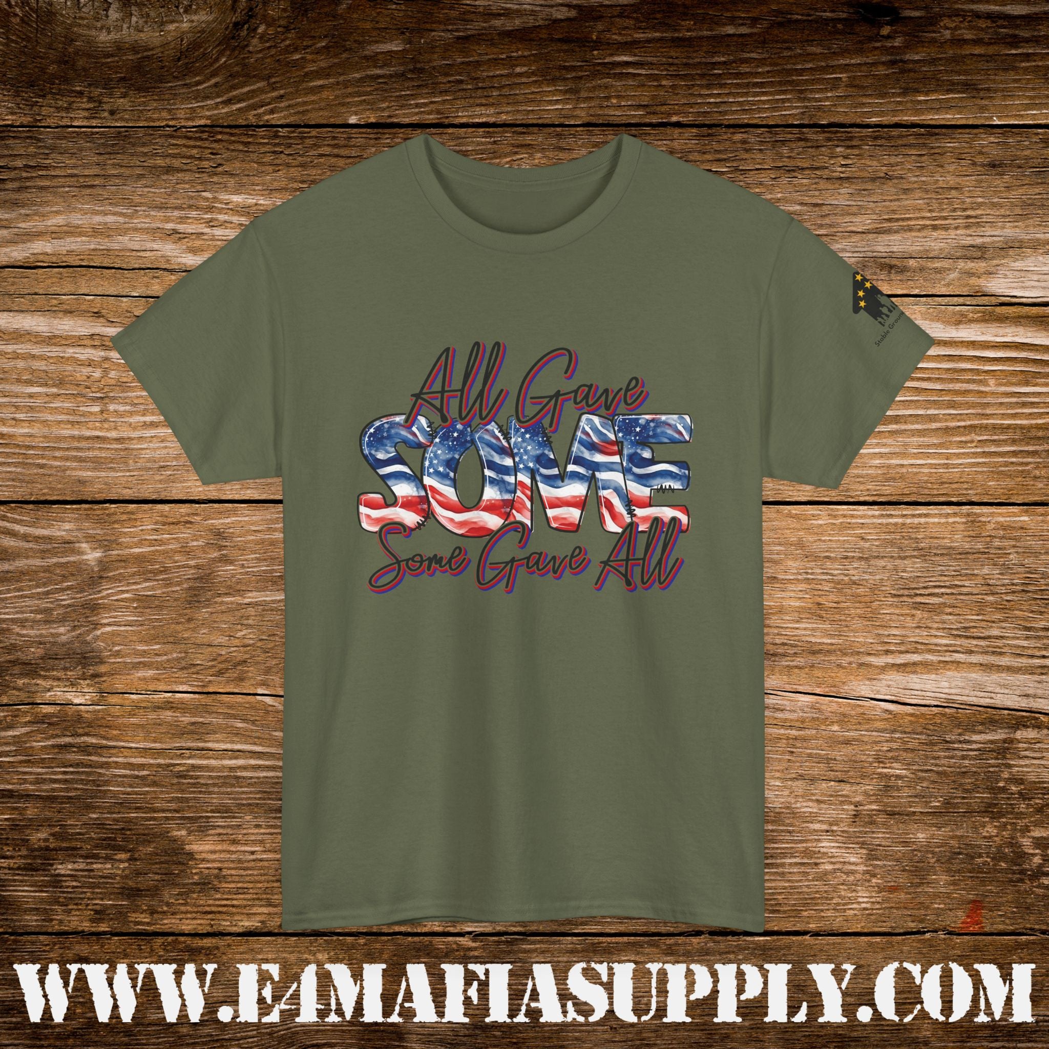 “All Gave Some, Some Gave All” – Patriotic Memorial Veteran T-Shirt