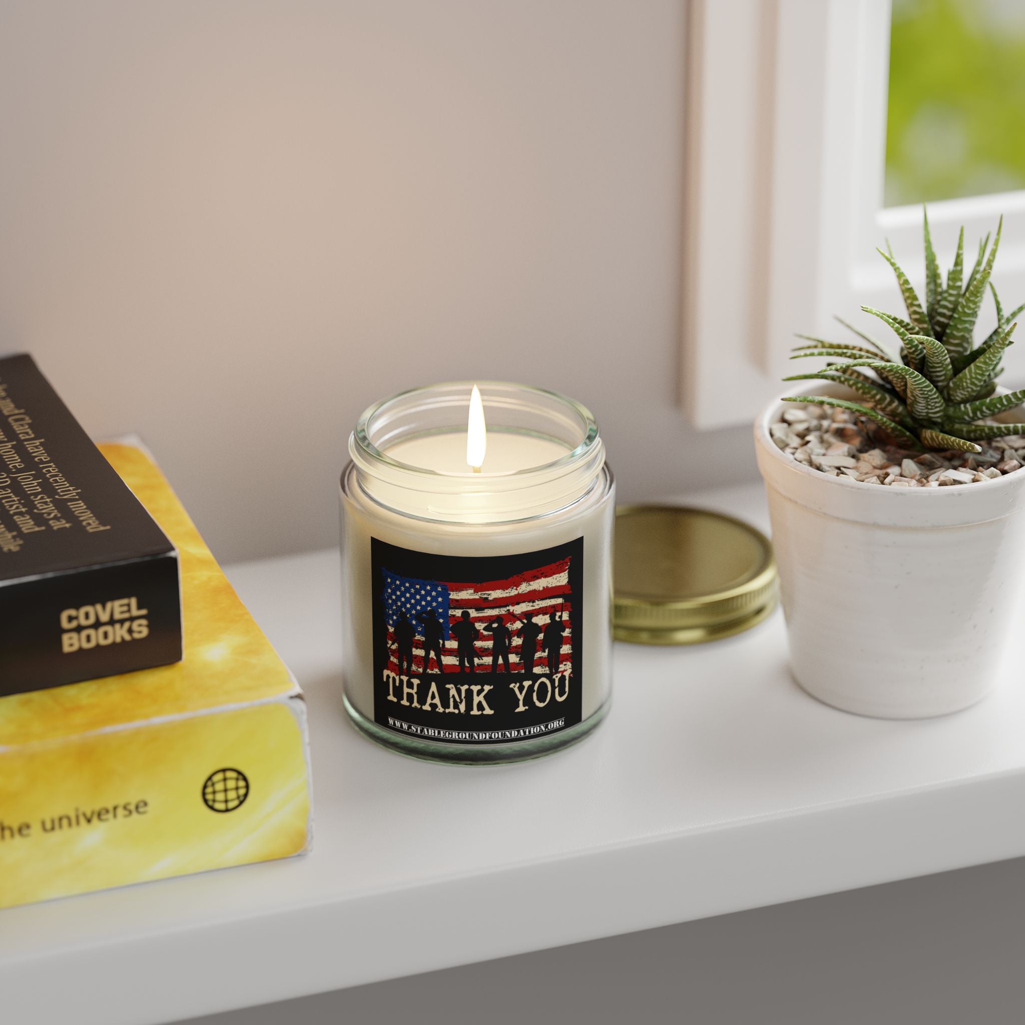 Thank You Veterans Candle – Patriotic Appreciation Gift for Heroes
