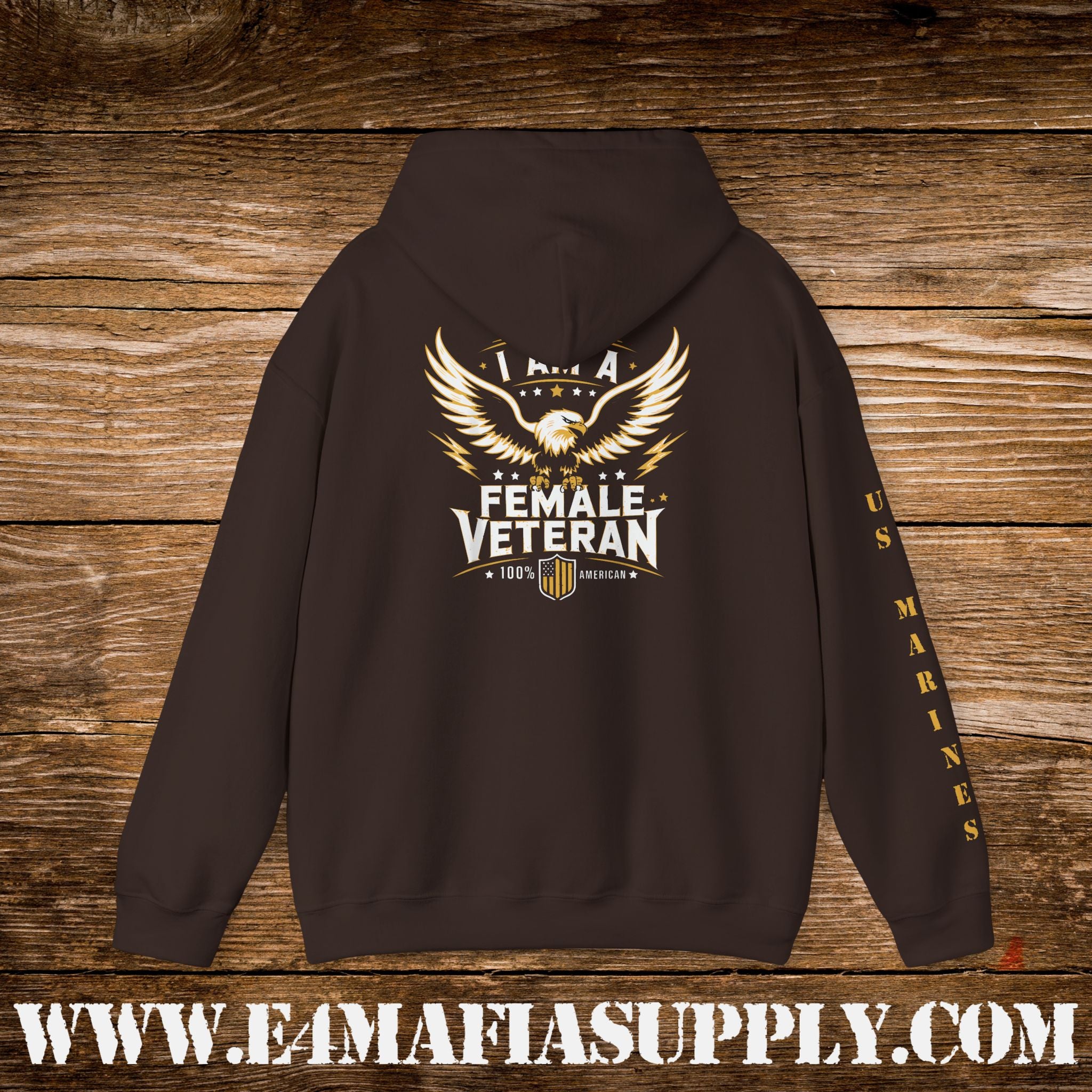 I Am a Female Veteran US Marines Hoodie