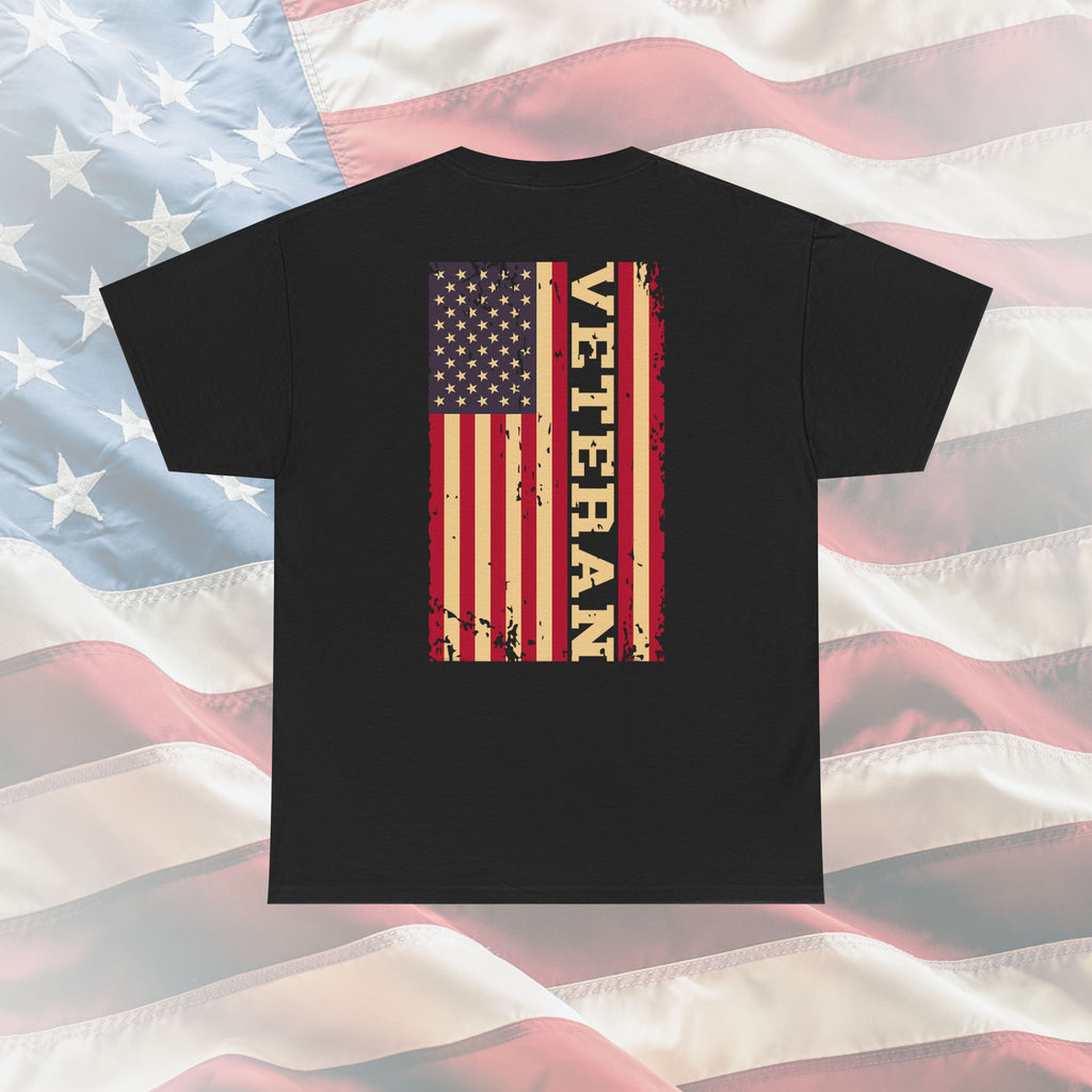 Distressed American Flag Veteran T-Shirt