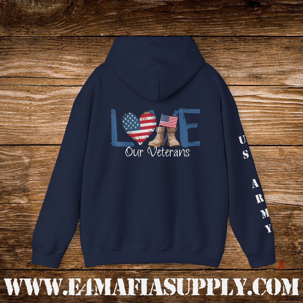 Love Our Veterans US Army Hoodie
