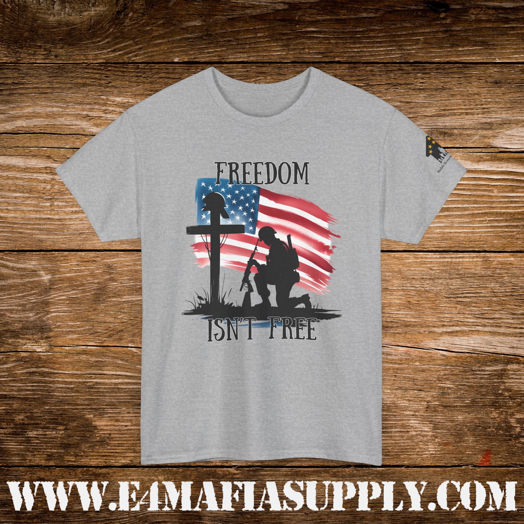 “Freedom Isn’t Free” – Patriotic Fallen Soldier Memorial T-Shirt