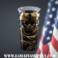 Locked, Loaded & Loyal — Patriotic Soldier Tumbler for America’s Warriors