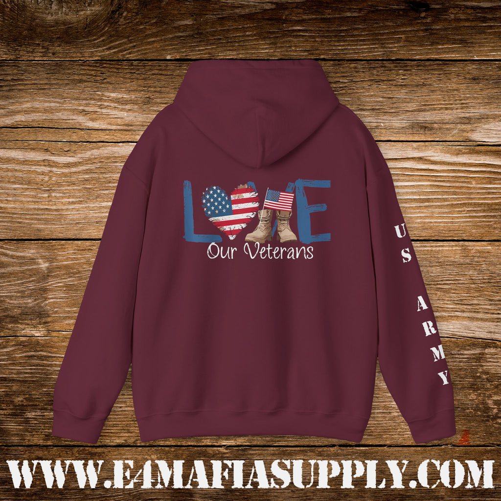 Love Our Veterans US Army Hoodie