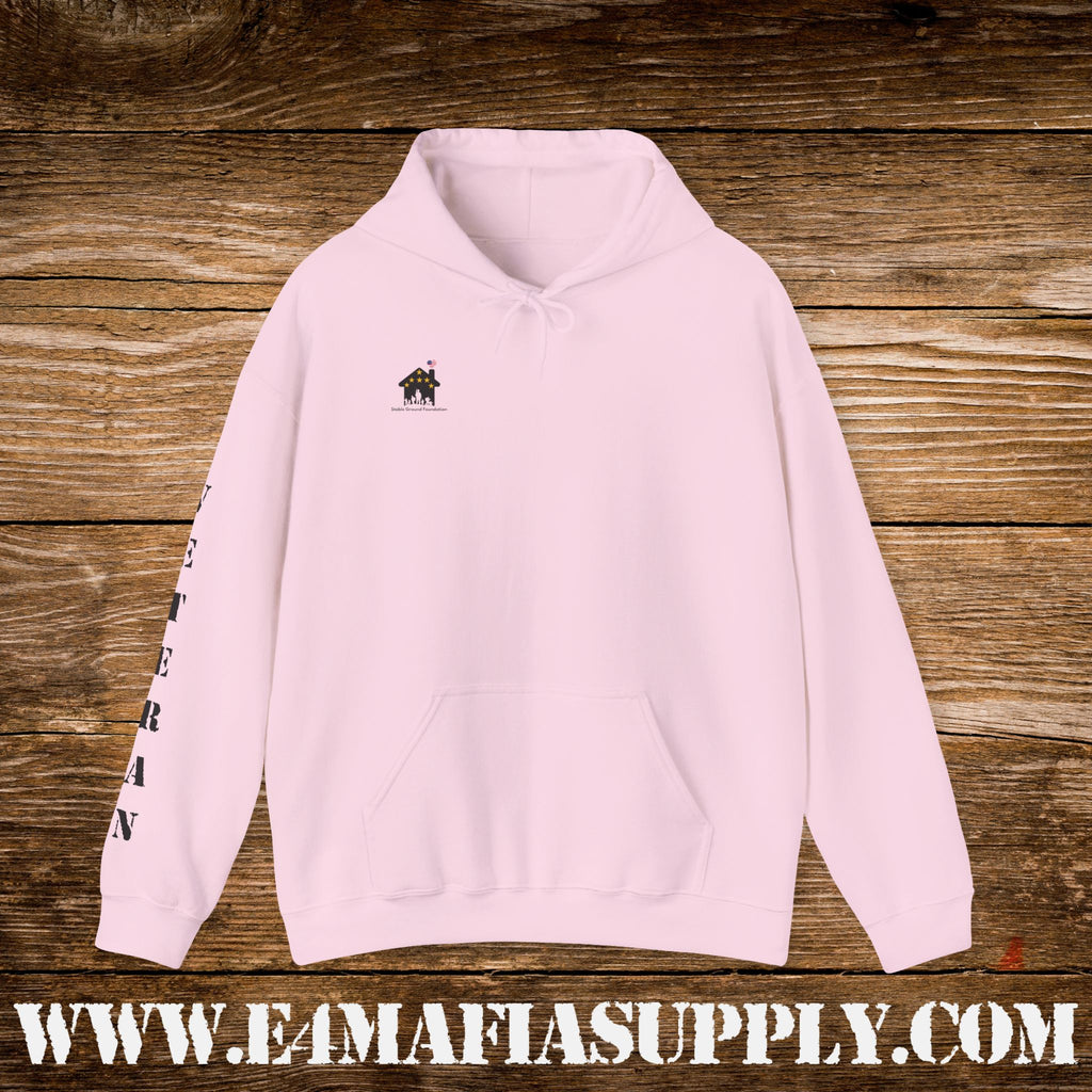 “Faith Family Freedom” American Flag Heart Patriotic Veteran Hoodie