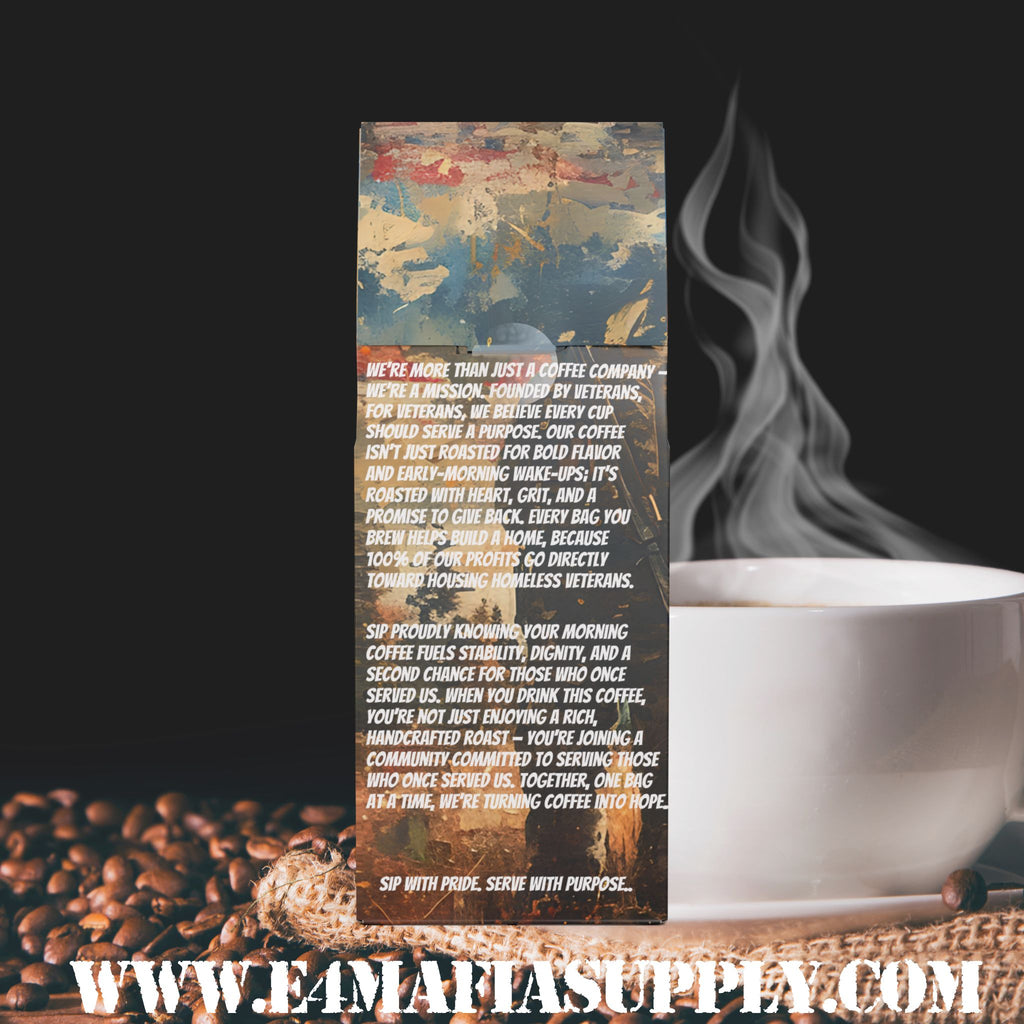 Battle Buddy Roast | Medium-Dark Roast Coffee by E-4 Mafia Roasting Co. | Strong Brew for Strong Bonds
