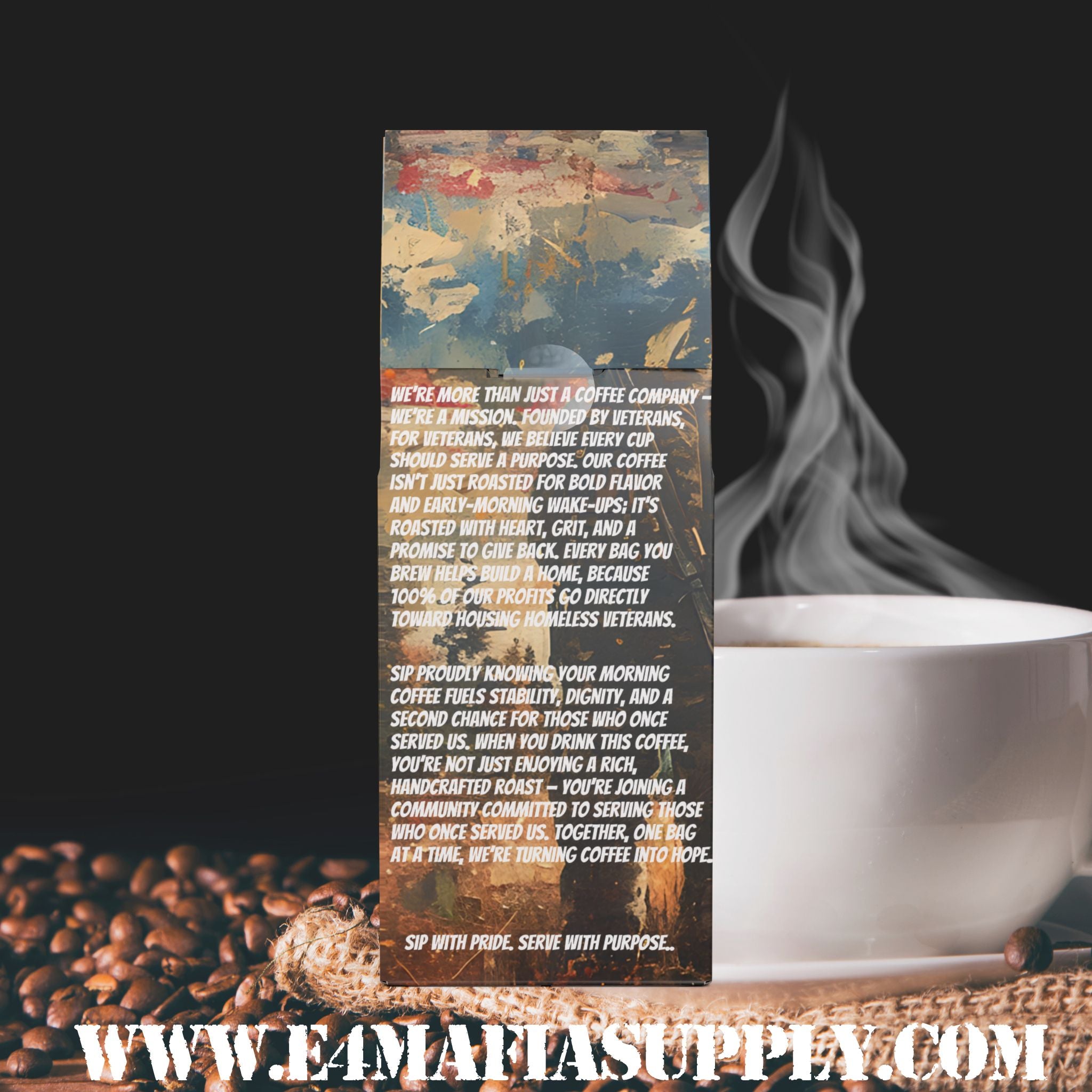 Battle Buddy Roast | Medium-Dark Roast Coffee by E-4 Mafia Roasting Co. | Strong Brew for Strong Bonds