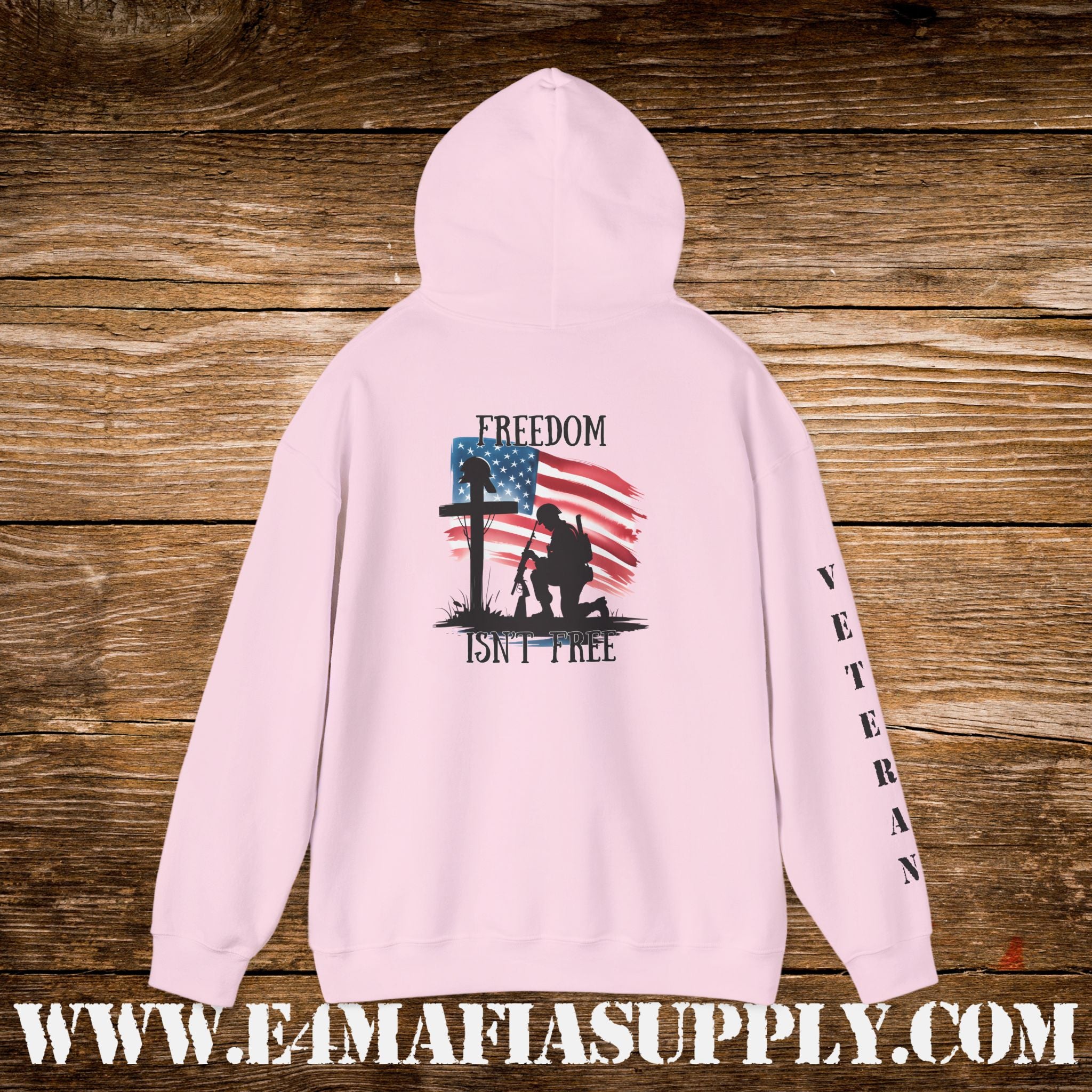 “Freedom Isn’t Free” Patriotic Veteran Memorial Hoodie