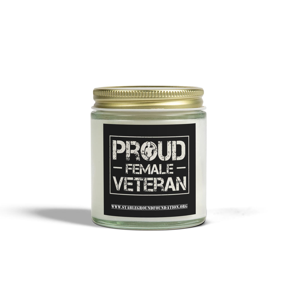Proud Female Veteran Candle – Bold Military Pride Gift for Women Who Served