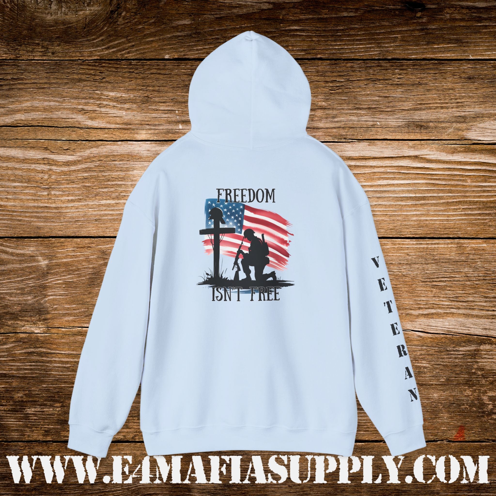 “Freedom Isn’t Free” Patriotic Veteran Memorial Hoodie