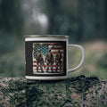Three Soldiers Coffee Cup – Patriotic Brotherhood Tribute Enamel Cup