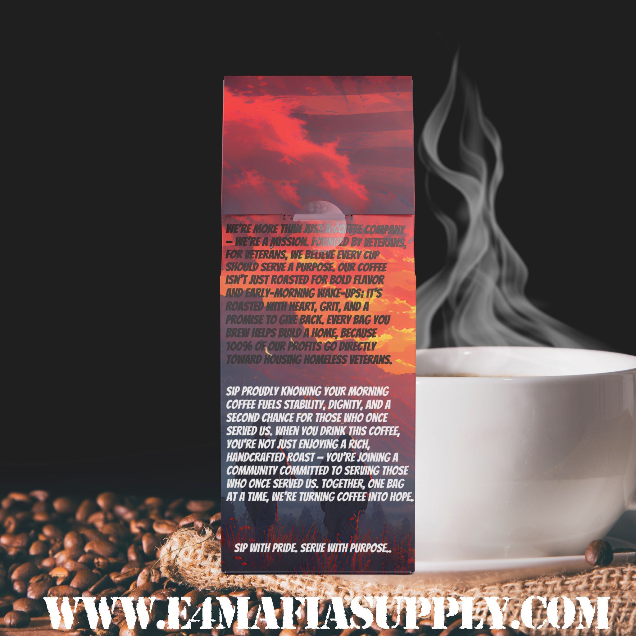 Jody’s Revenge Coffee | Light-Medium Roast by E-4 Mafia Roasting Co. | Veteran-Owned Bold Blend