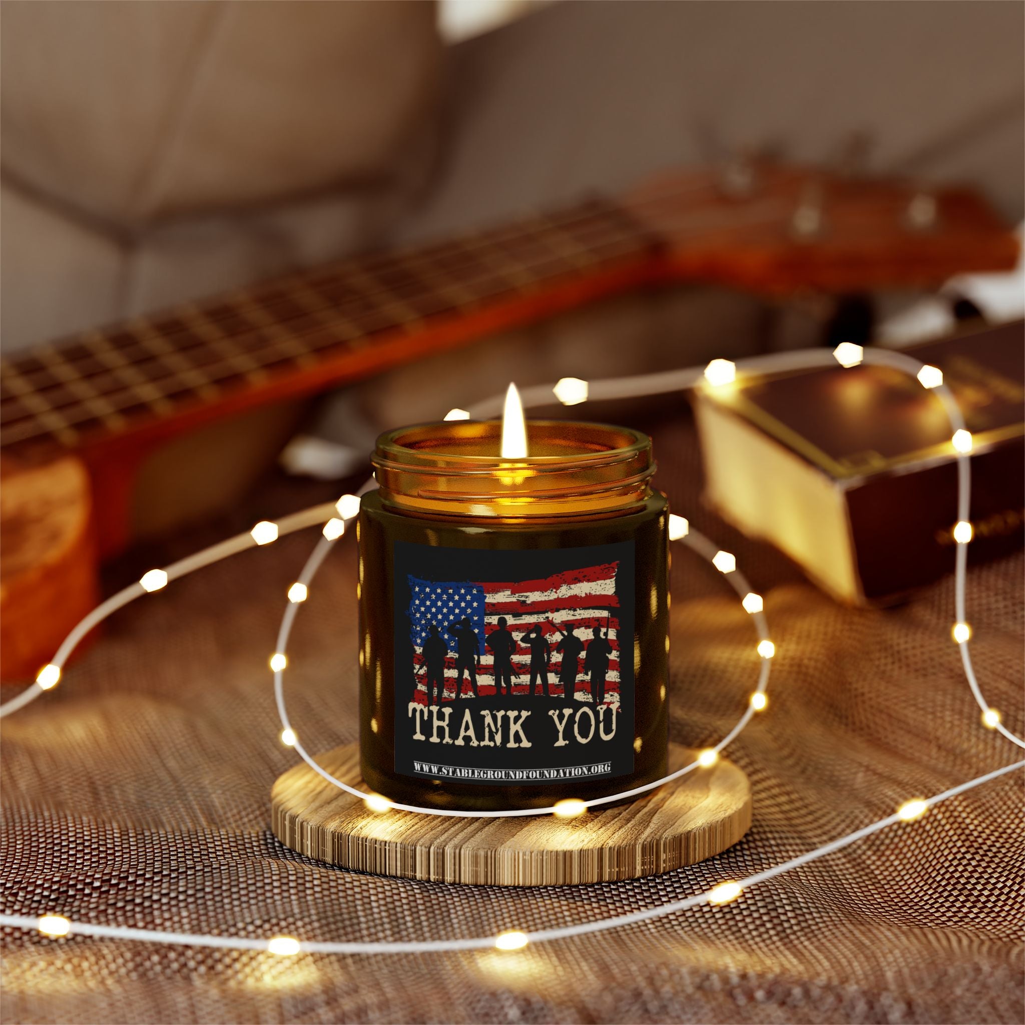 Thank You Veterans Candle – Patriotic Appreciation Gift for Heroes