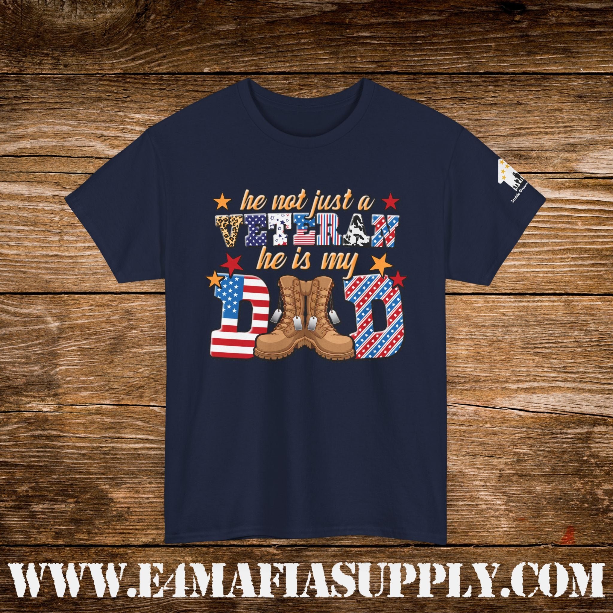 “He Was Not Just a Veteran – He Is My Dad” – Patriotic Military Family T-Shirt