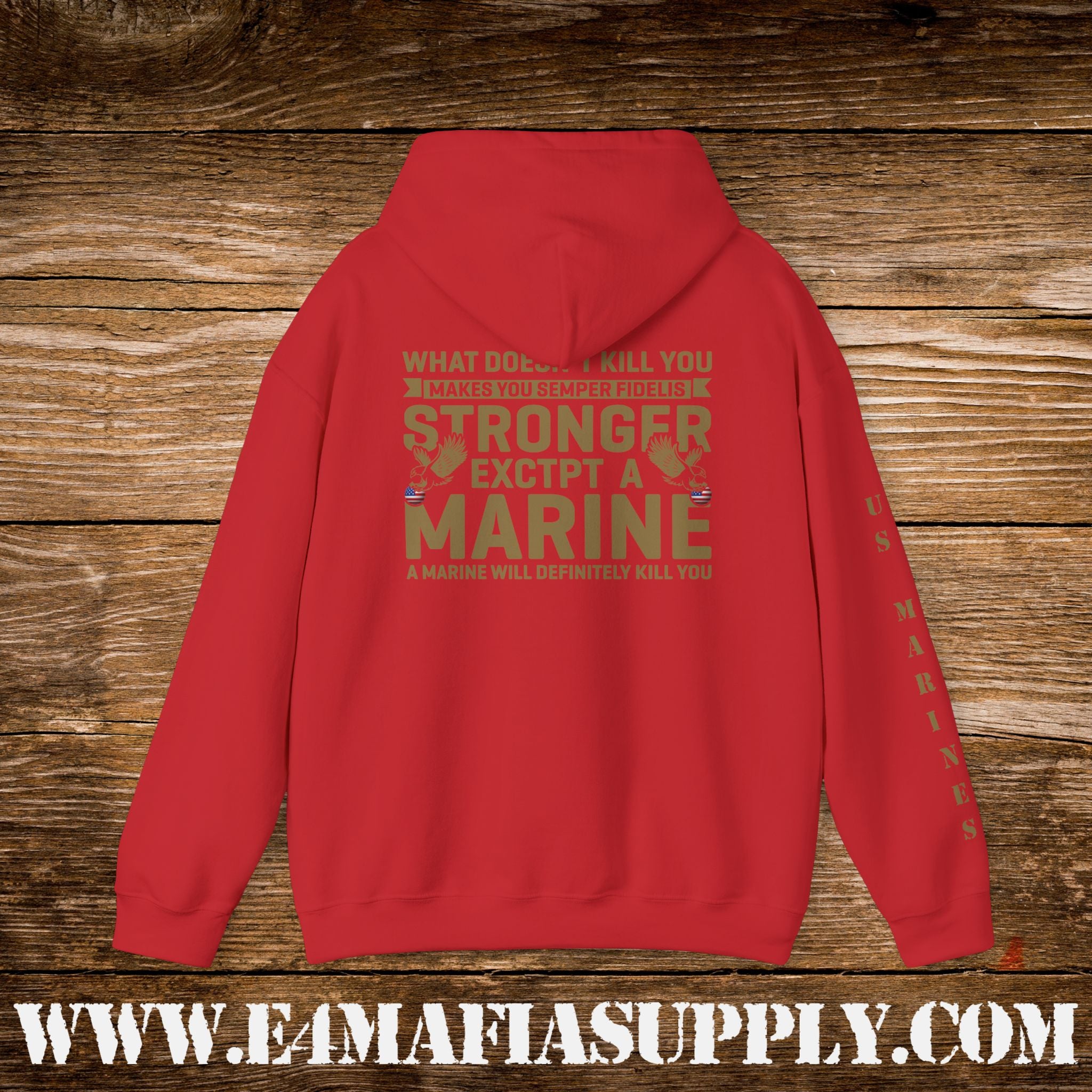 Copy of My Time in Uniform Is Over But Being a Veteran Never Ends – US Marines Hoodie