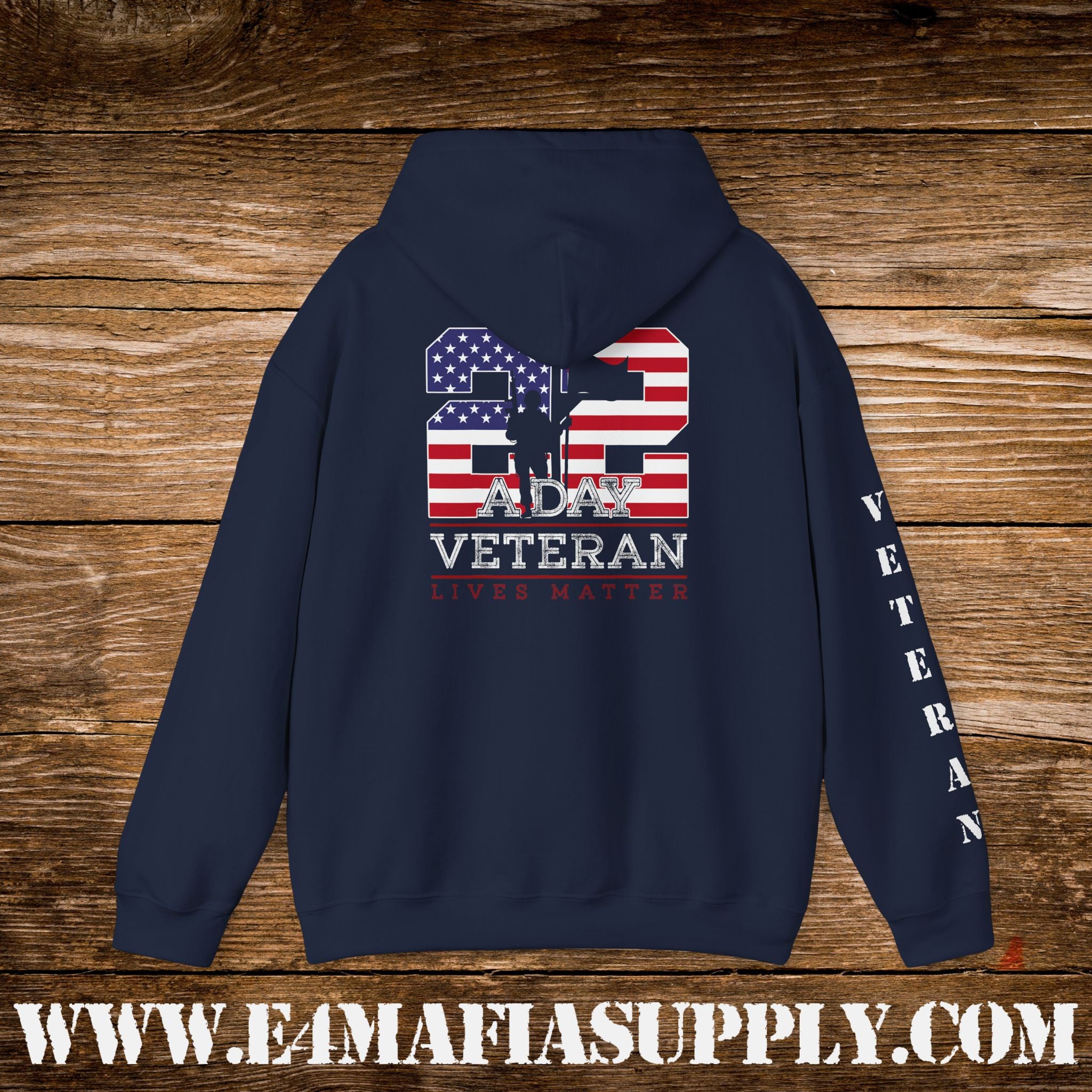 22 A Day Veteran Lives Matter Hoodie