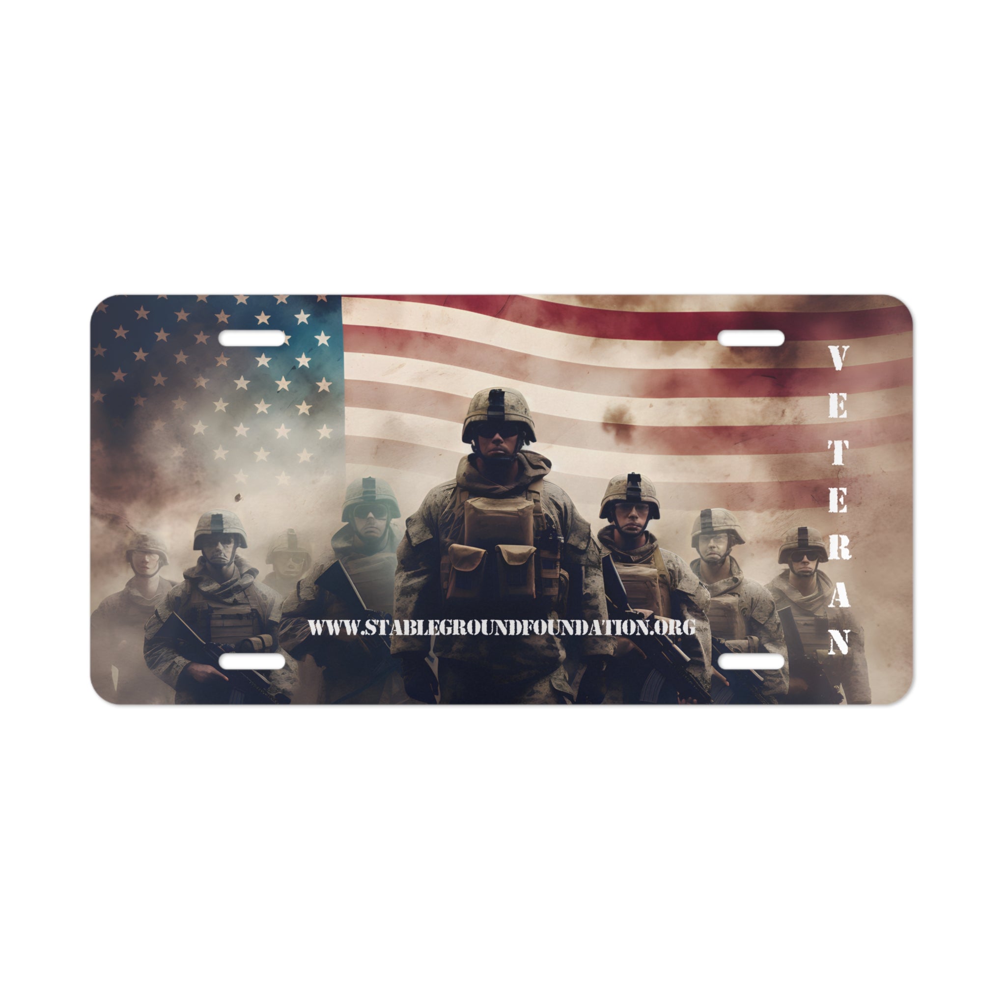 United We Stand – American Veteran License Plate