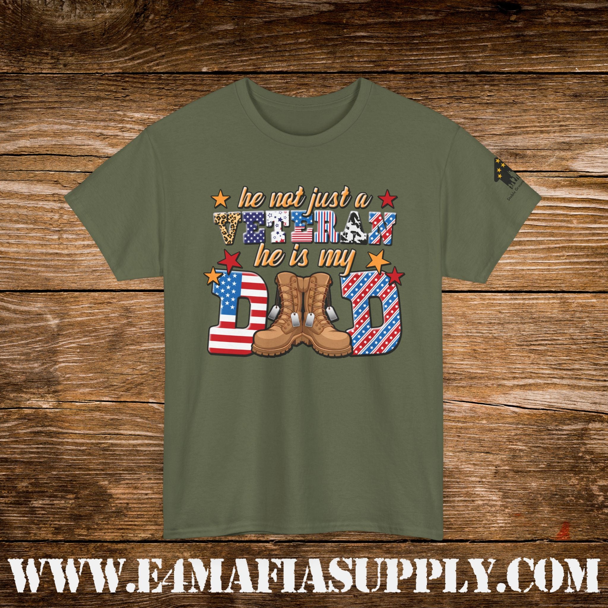 “He Was Not Just a Veteran – He Is My Dad” – Patriotic Military Family T-Shirt