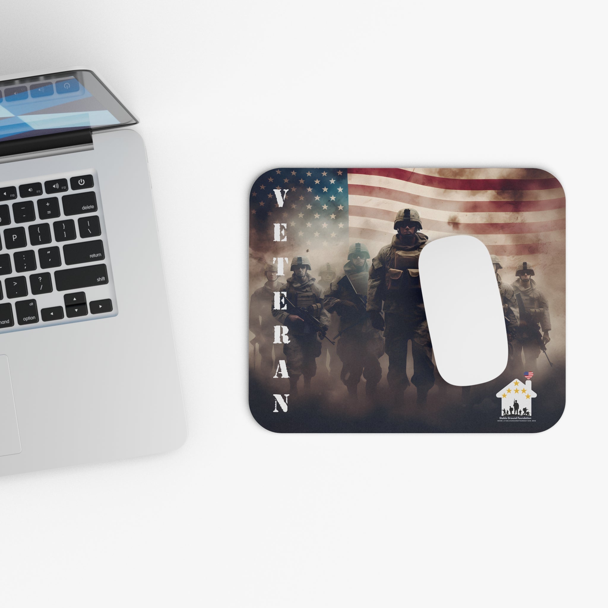 United We Stand – American Veteran Soldiers Mouse Pad