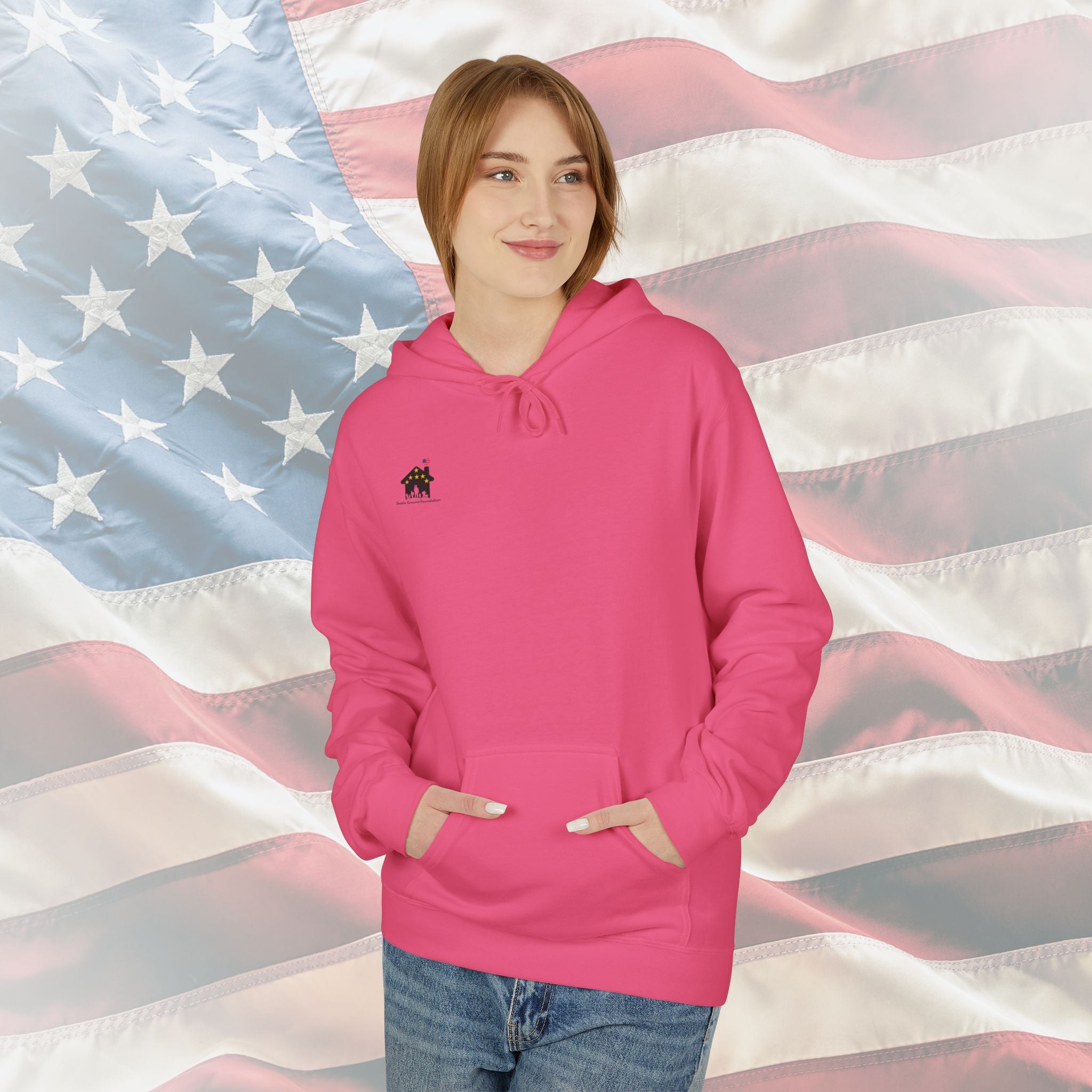Copy of “Heroes Don’t Wear Capes – They Wear Dog Tags & Combat Boots” Patriotic Military Hoodie