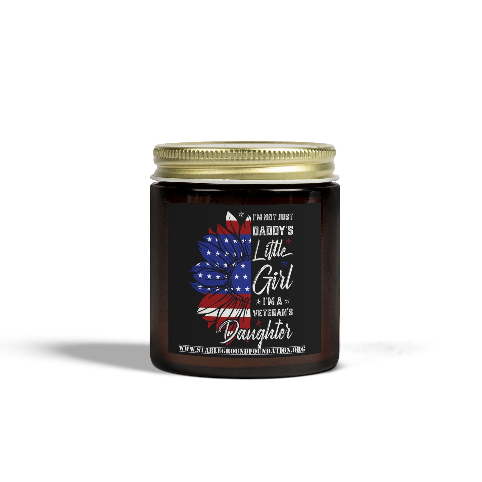 Daddy’s Little Girl Veteran’s Daughter Candle | Patriotic Gift for Proud Military Families