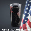 Silent Valor — Soldier Silhouette Tumbler Honoring the Quiet Strength of Heroes