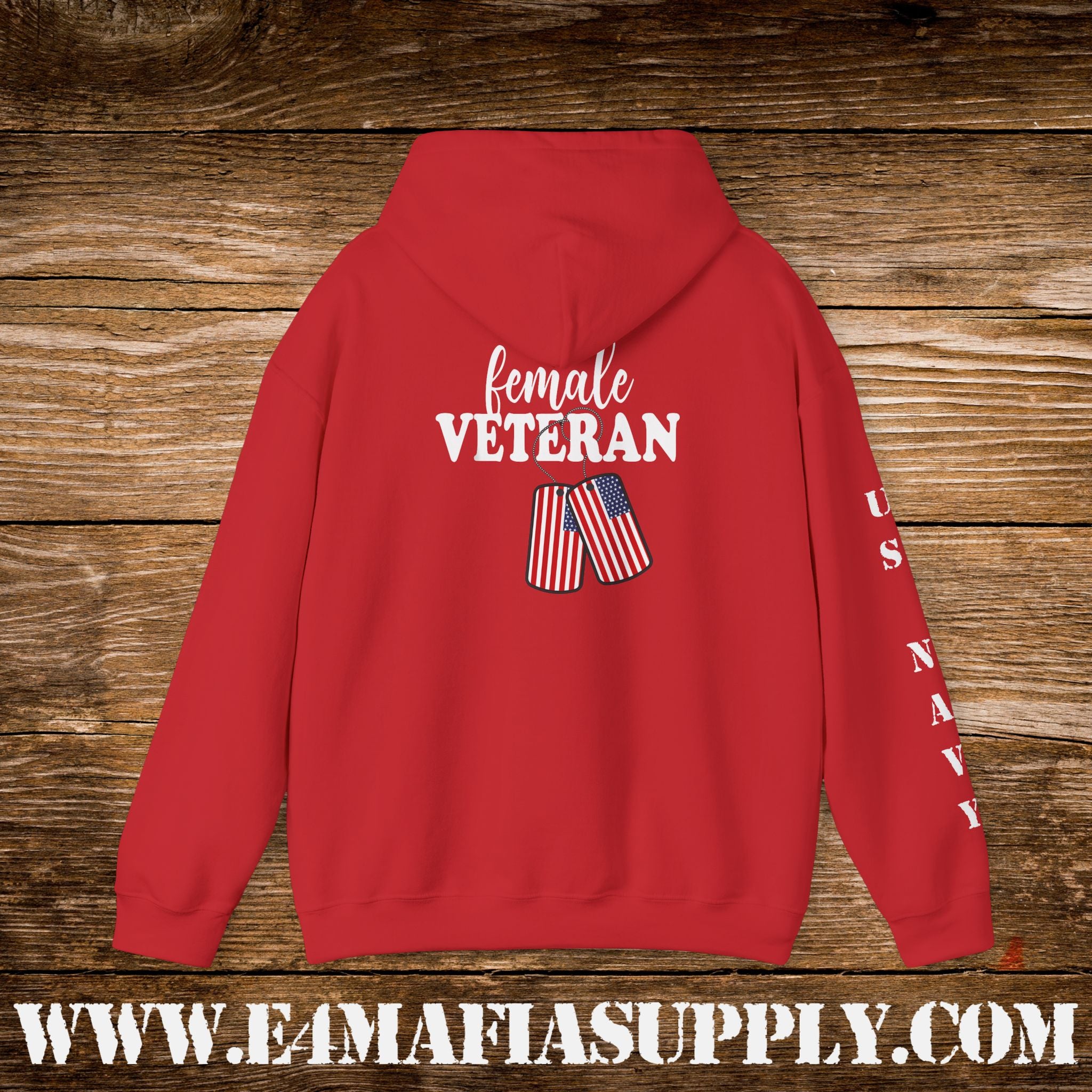 Female Veteran US Navy Hoodie