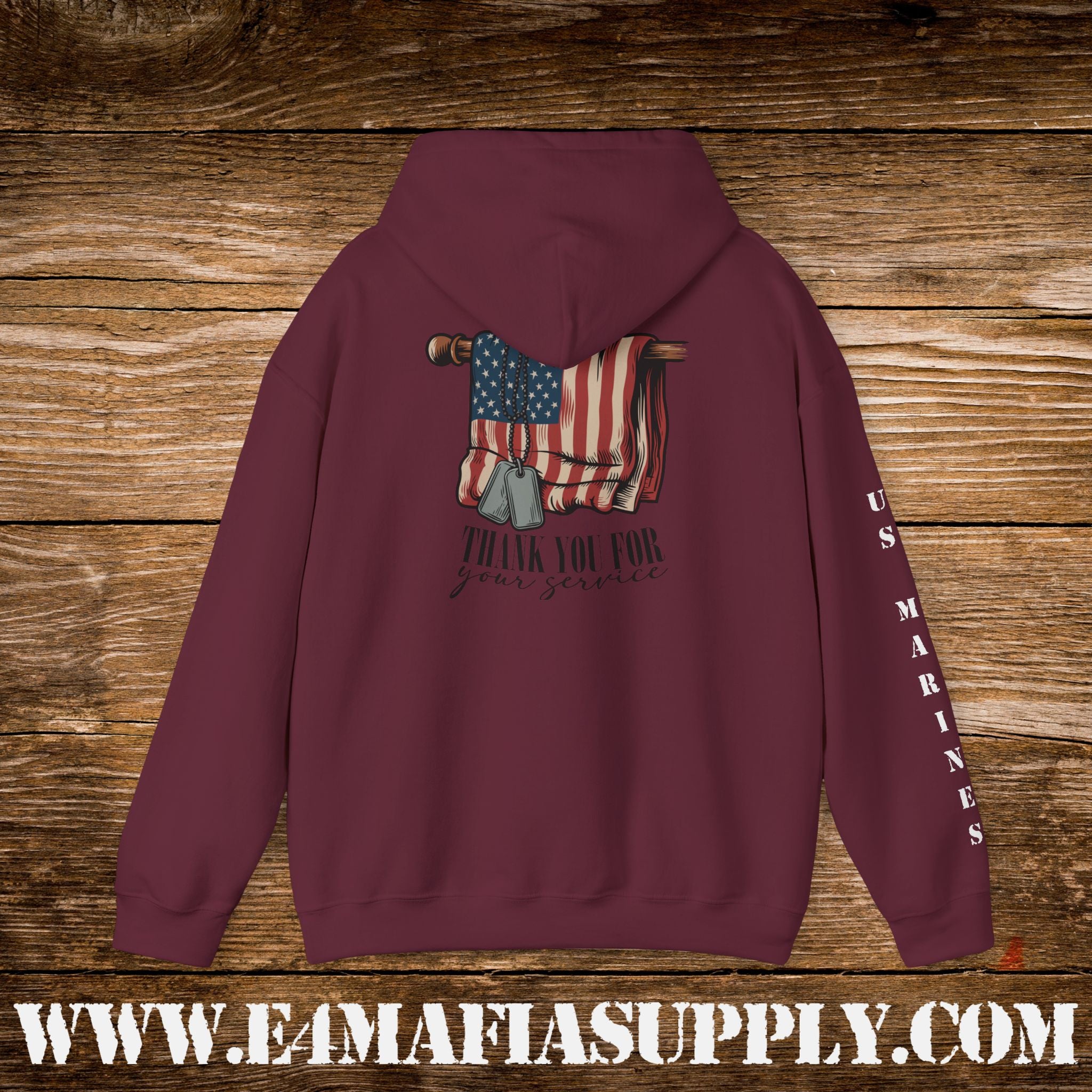Thank You for Your Service – US Marines Hoodie