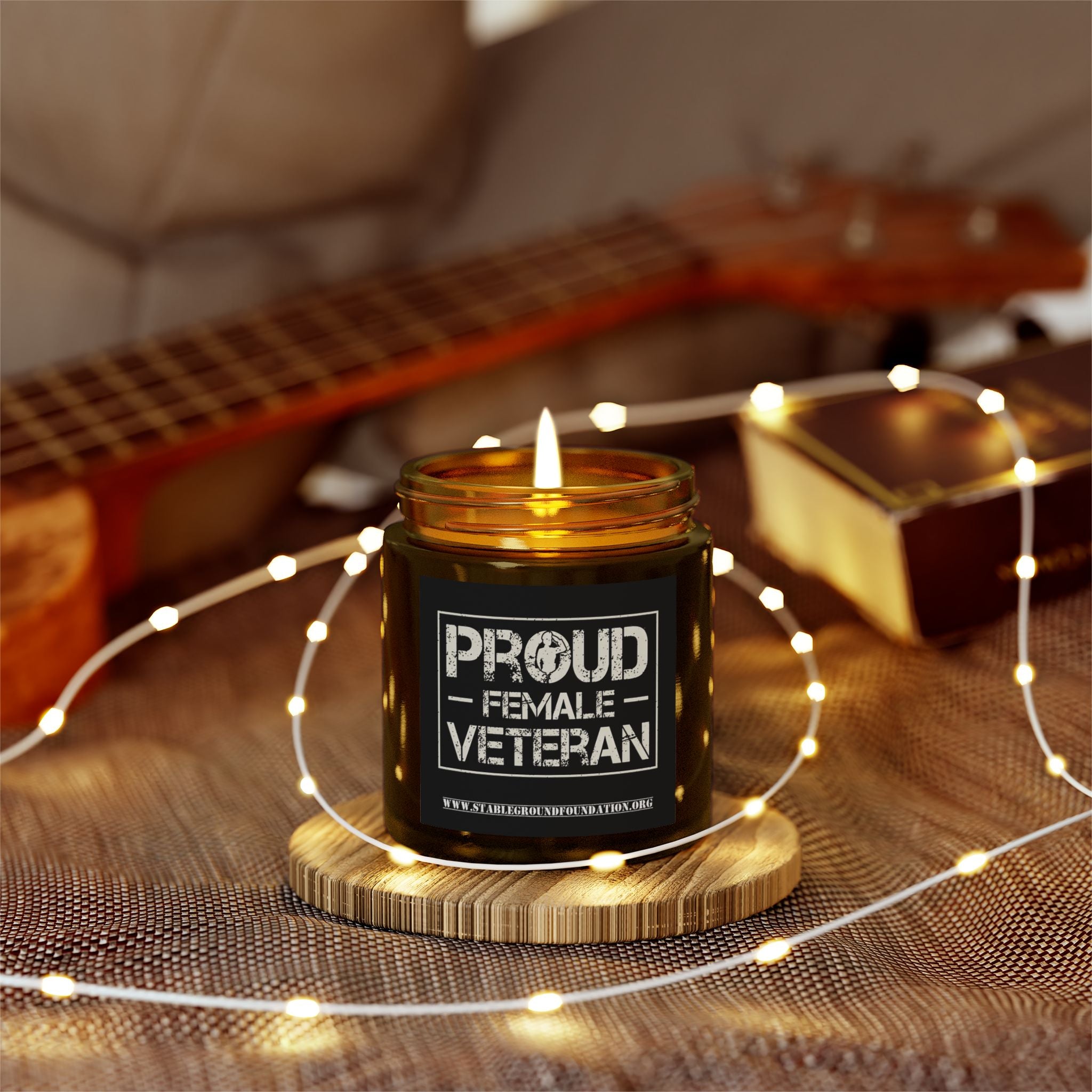 Proud Female Veteran Candle – Bold Military Pride Gift for Women Who Served