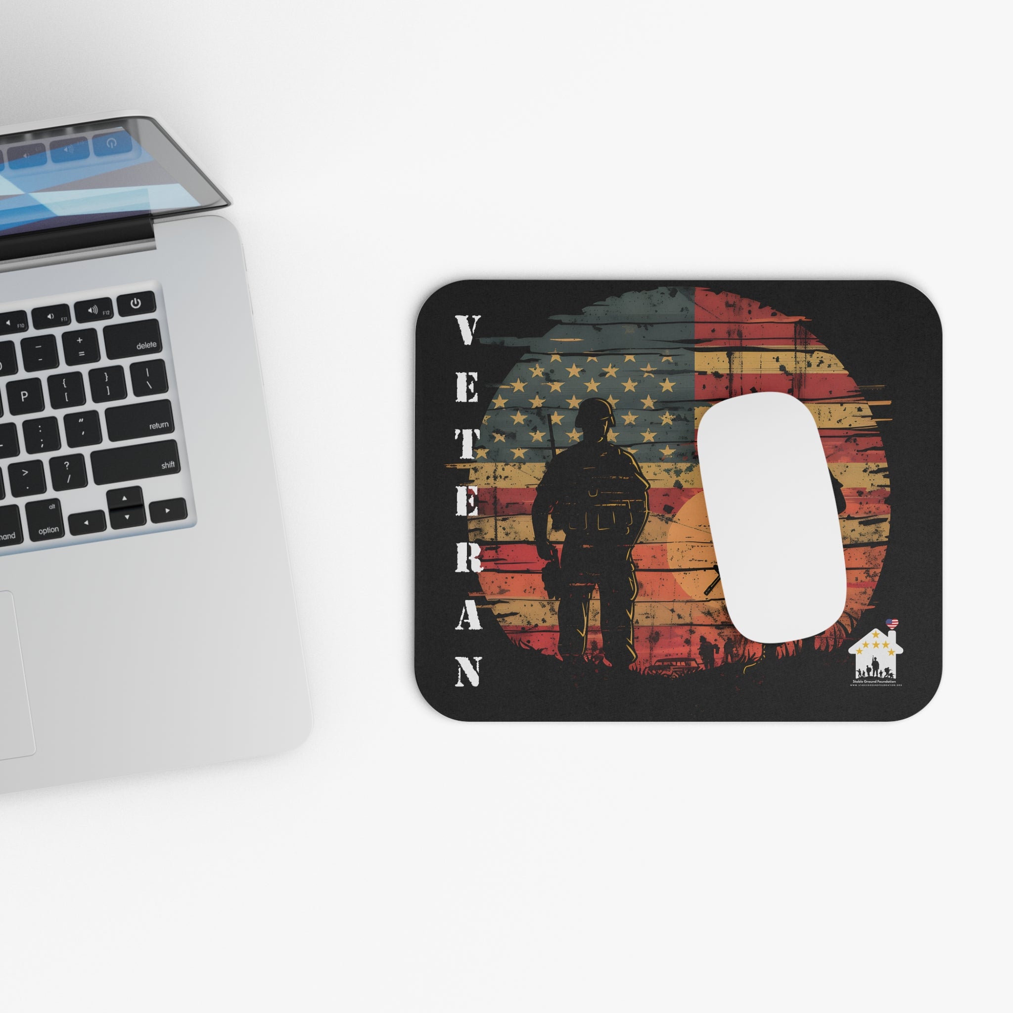 Sunset Valor – American Veteran Mouse Pad