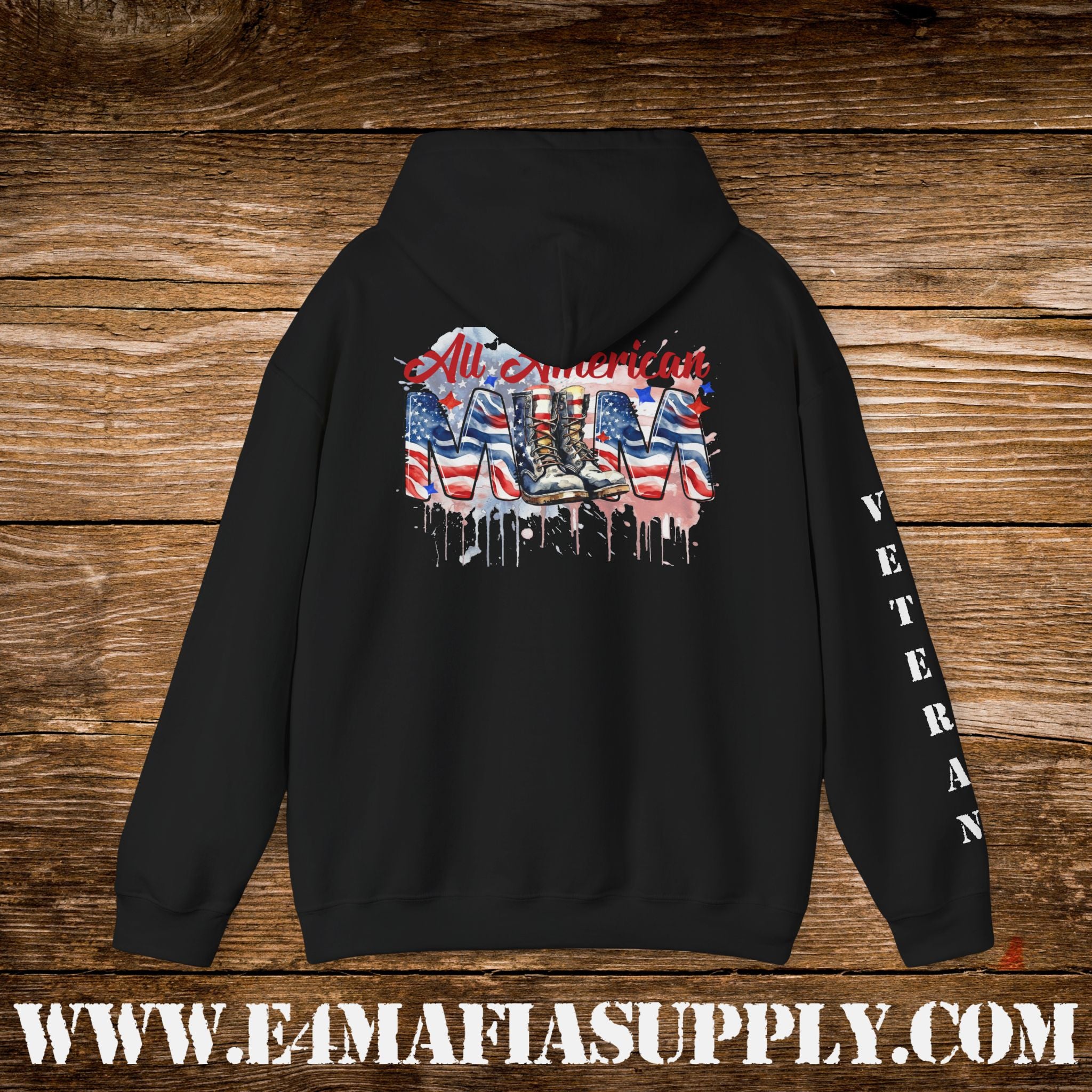 All American Mom – Patriotic Veteran Hoodie